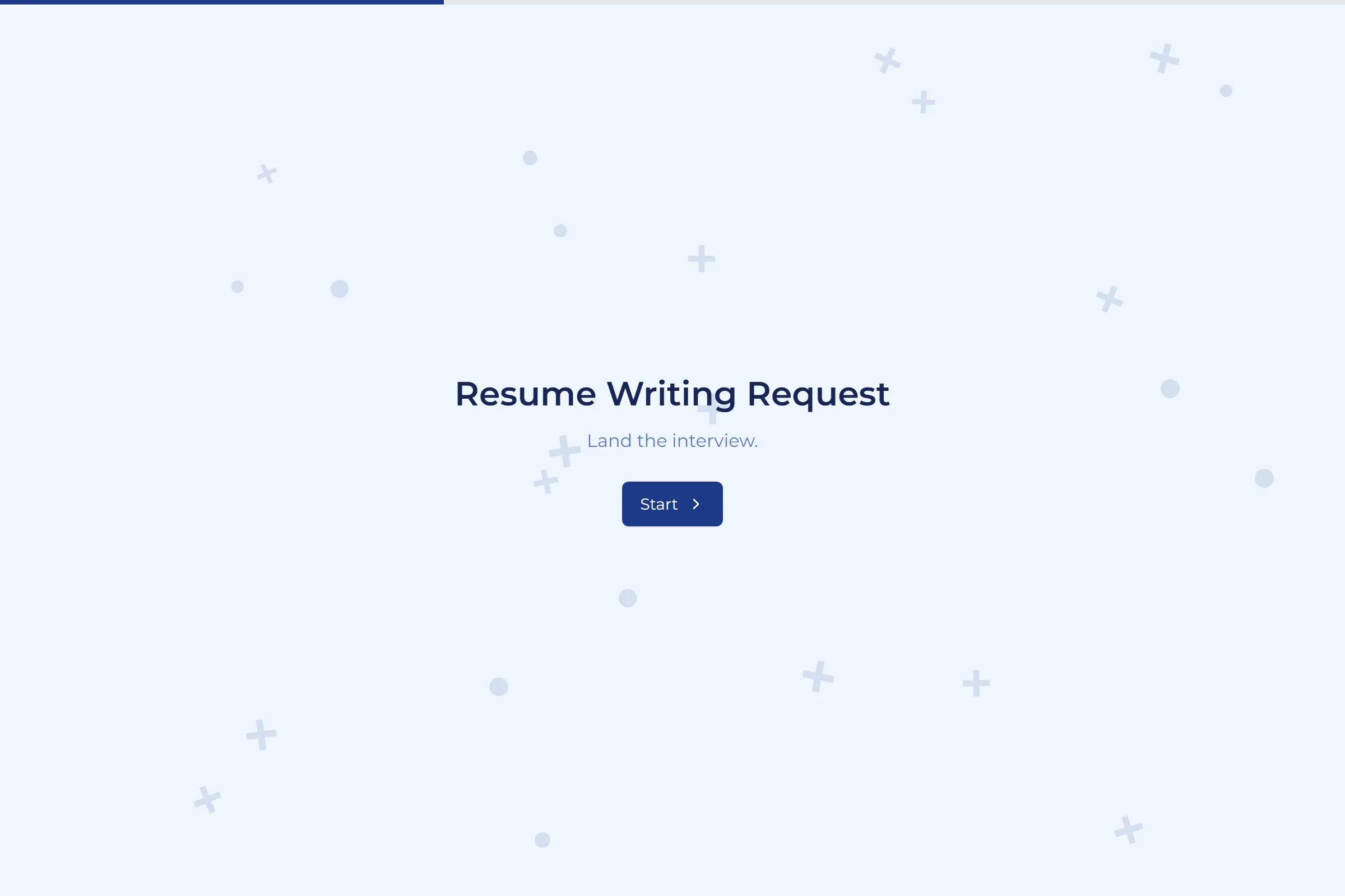 Resume Writing Request template preview