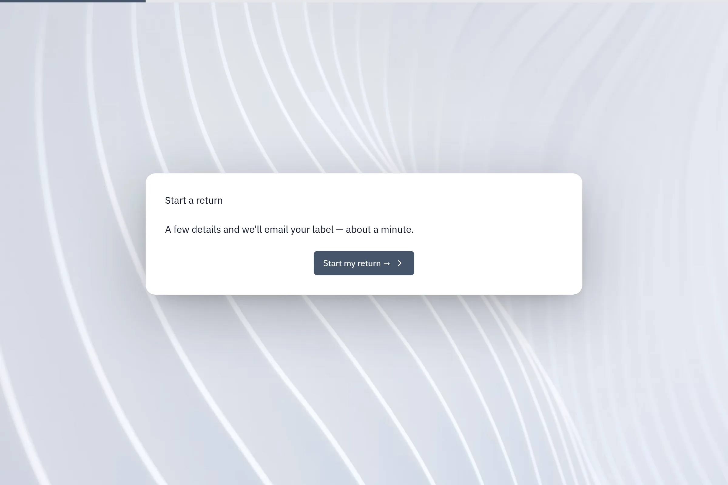 Return / RMA Request template preview