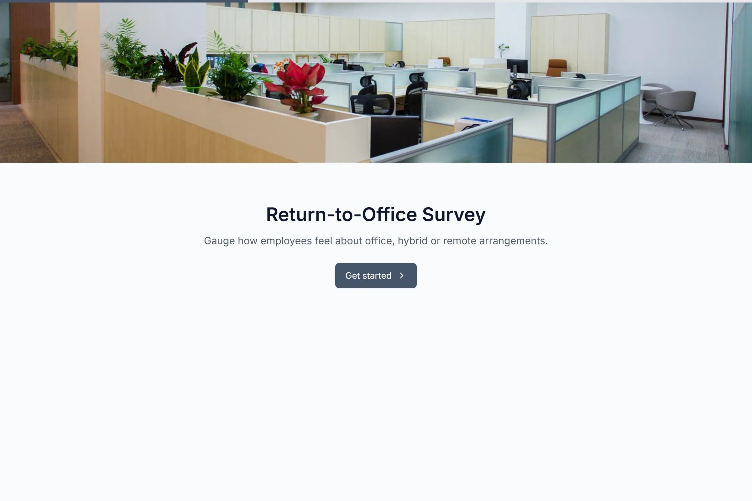 Return-to-Office Survey template preview