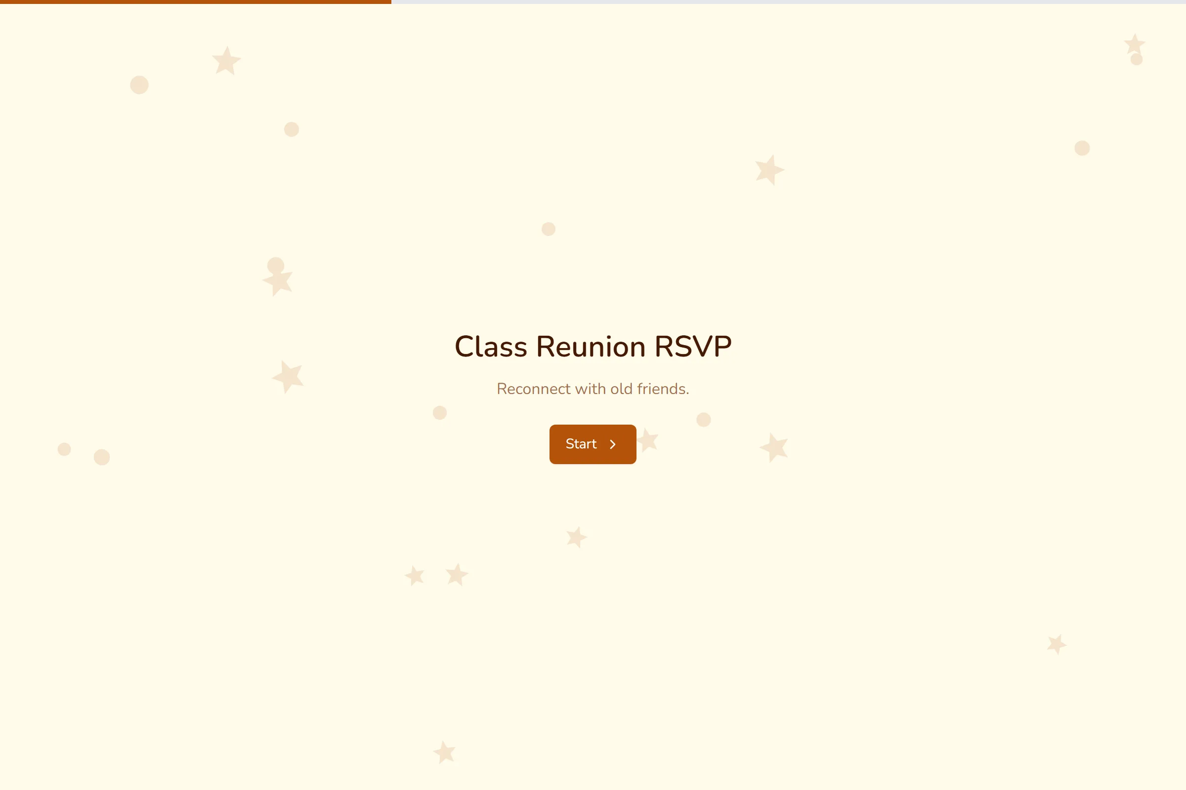 Class Reunion RSVP template preview