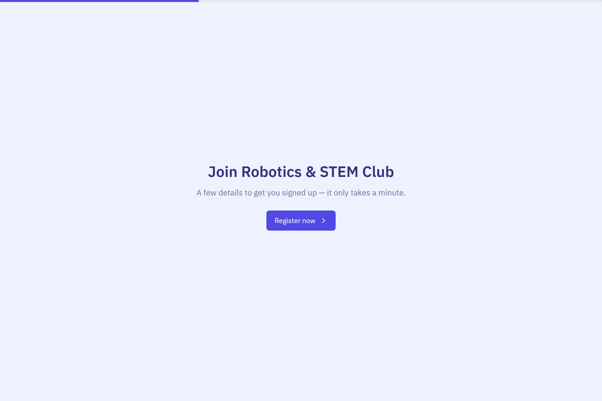 Robotics & STEM Club Class Registration template preview