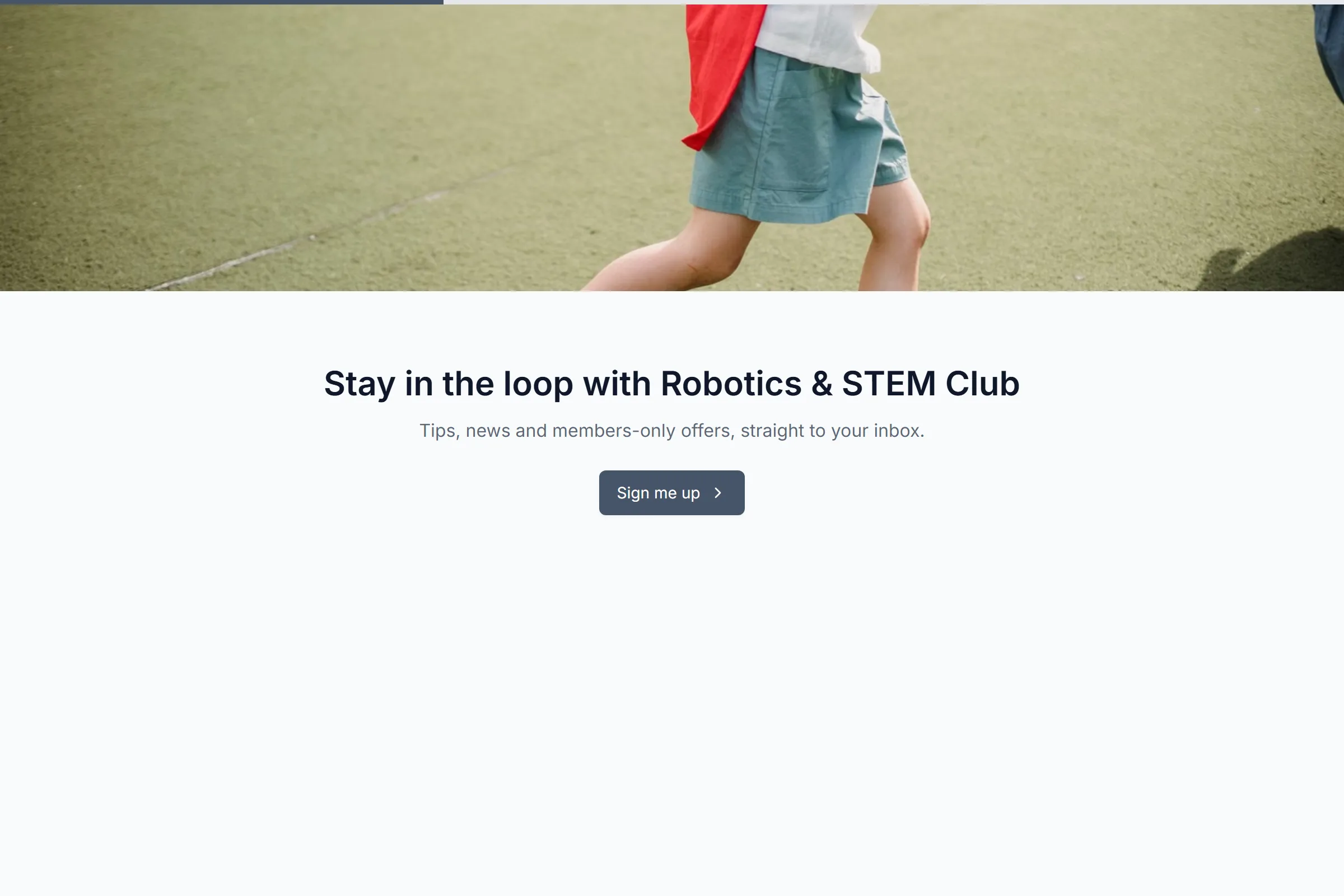 Robotics & STEM Club Newsletter & Updates Signup template preview