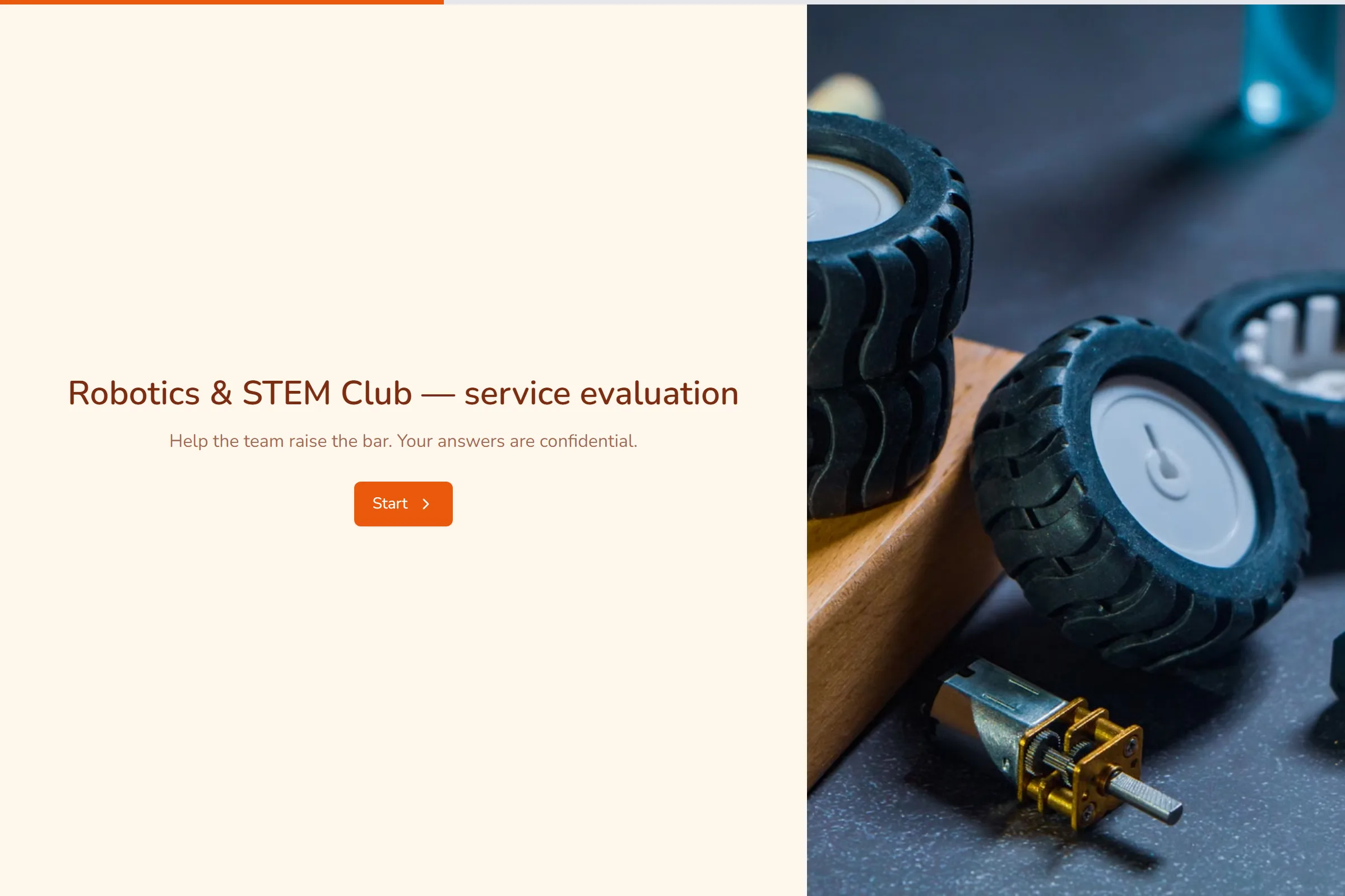 Robotics & STEM Club Service Evaluation template preview