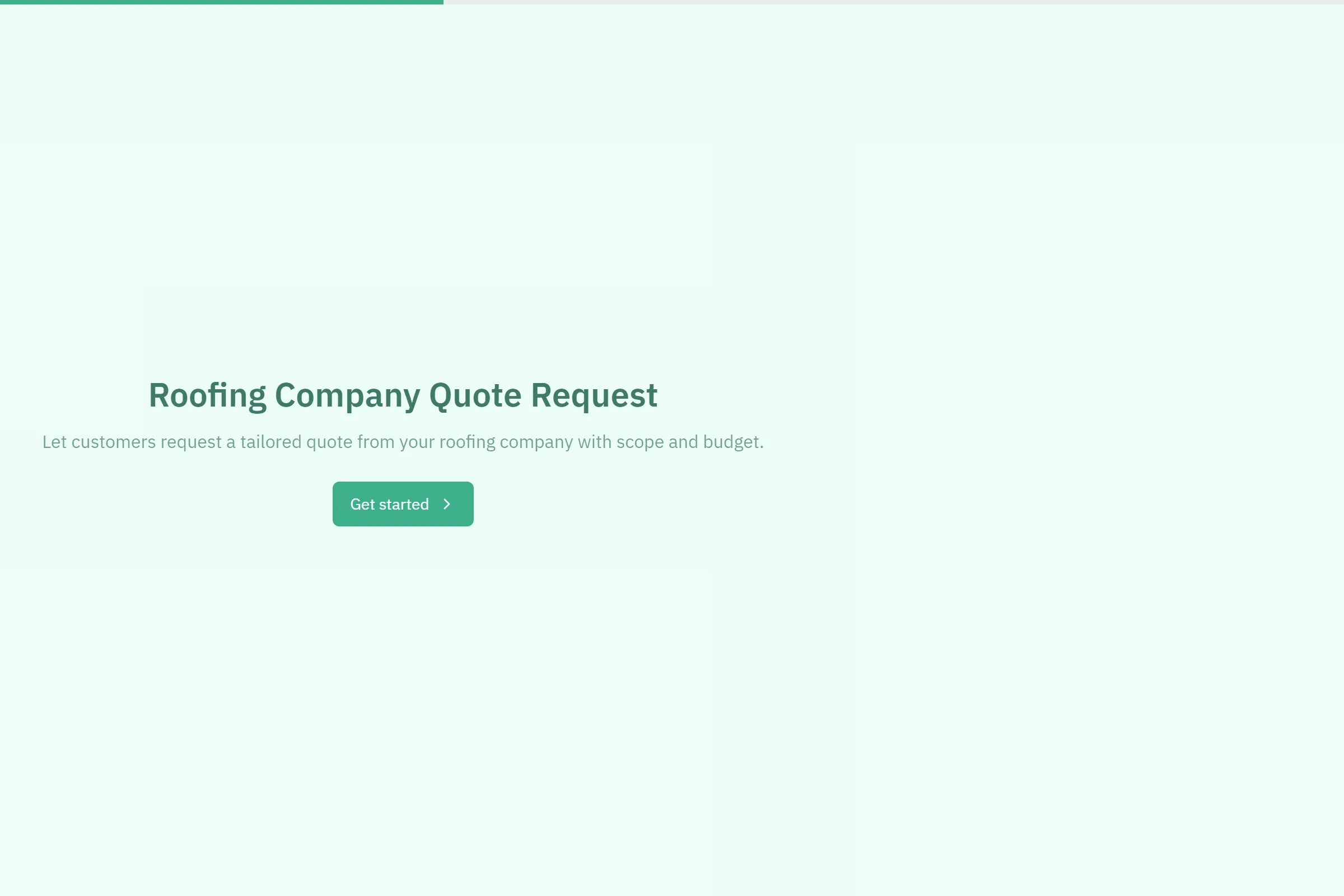 Roofing Company Quote Request template preview