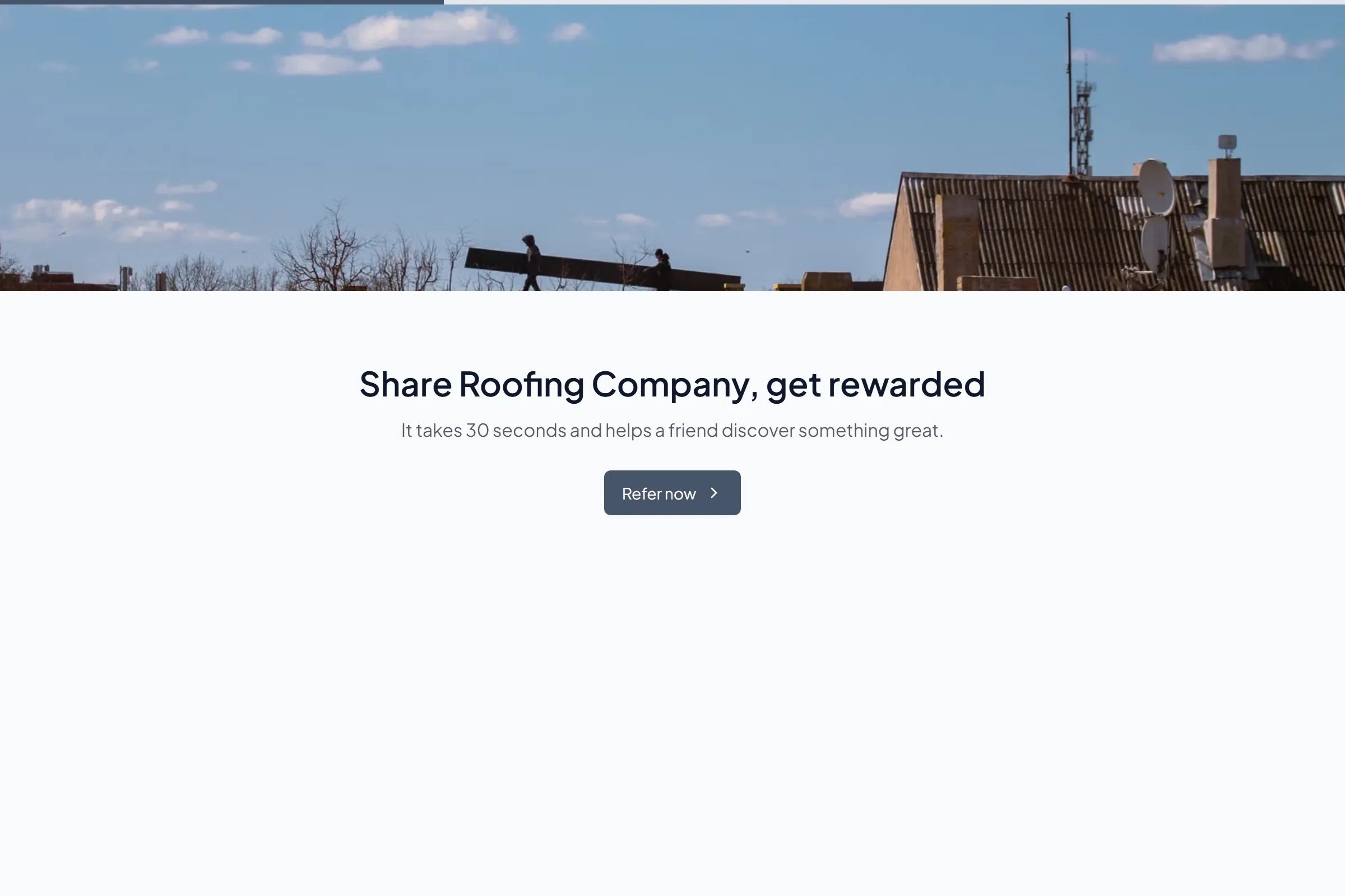 Roofing Company Referral Form template preview