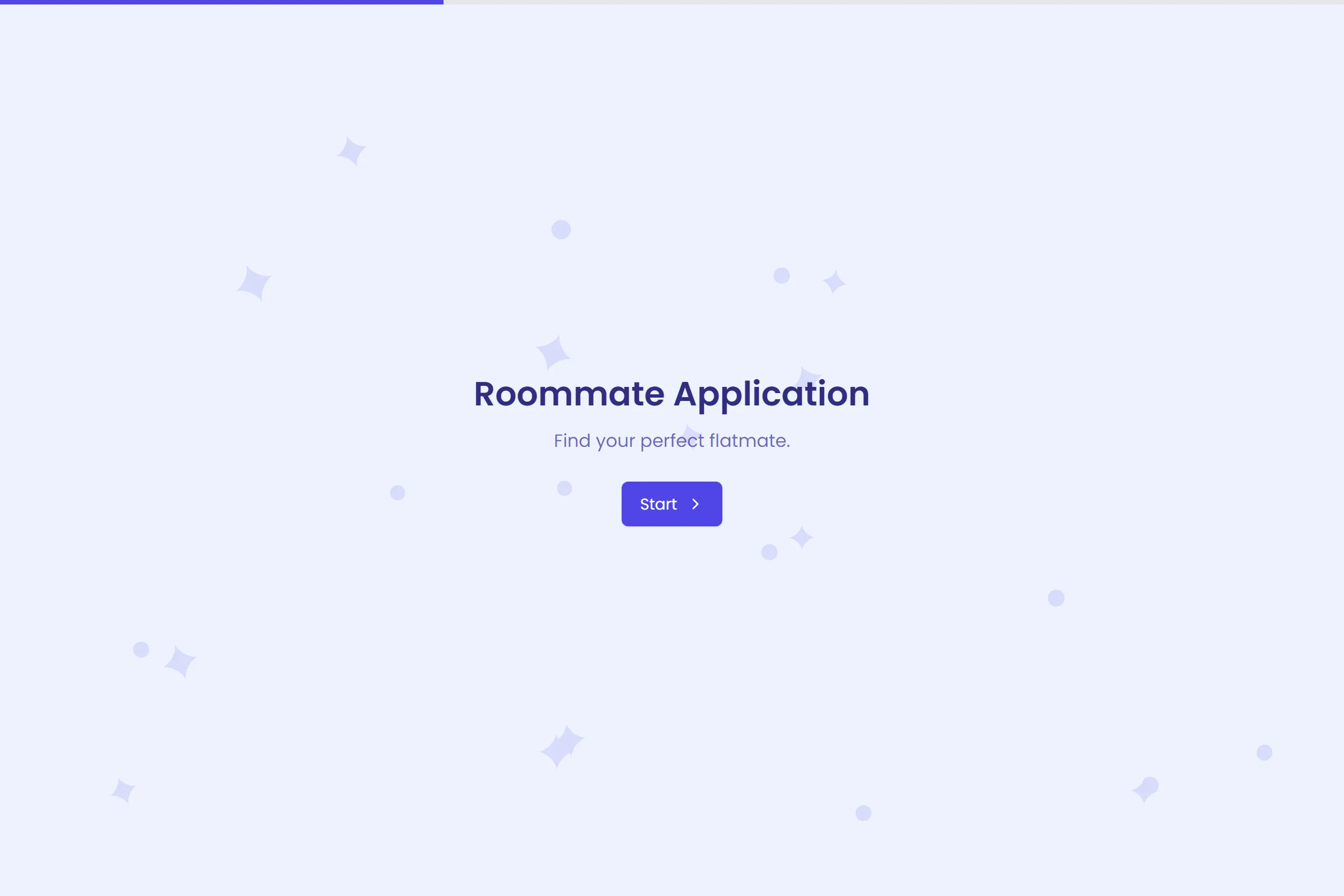 Roommate Application template preview