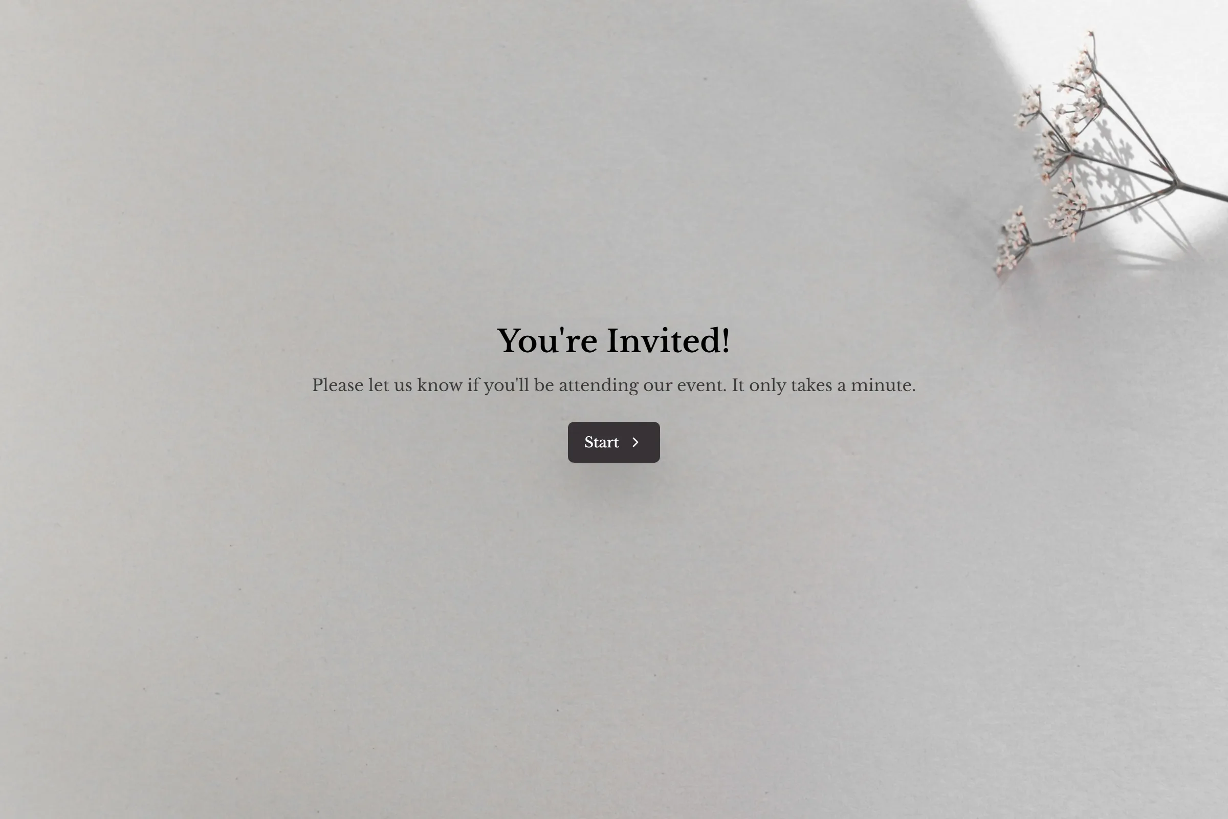 RSVP template preview