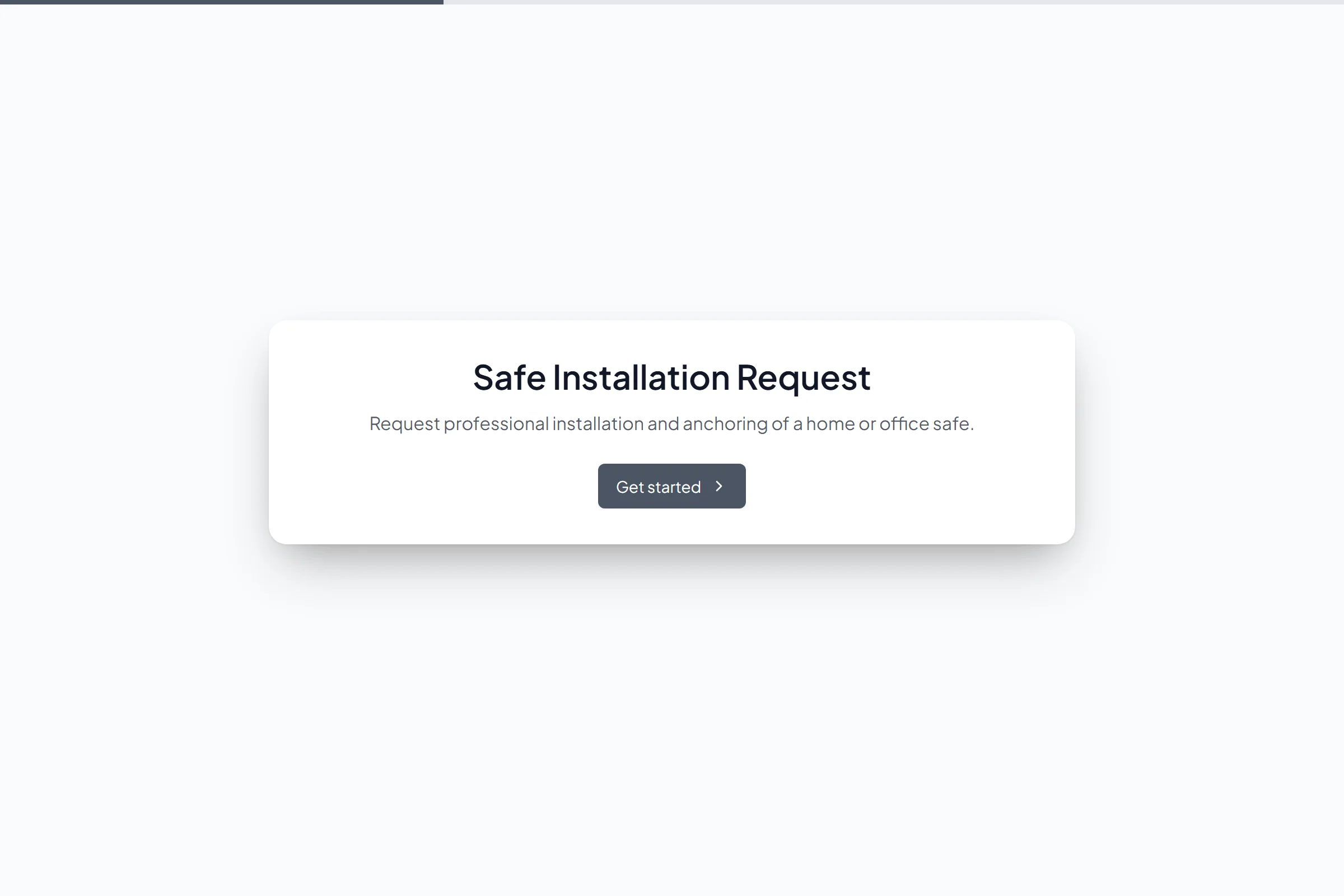 Safe Installation Request template preview