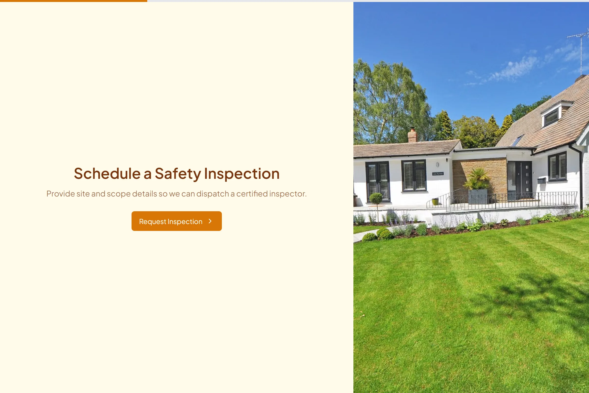 Safety Inspection Request template preview