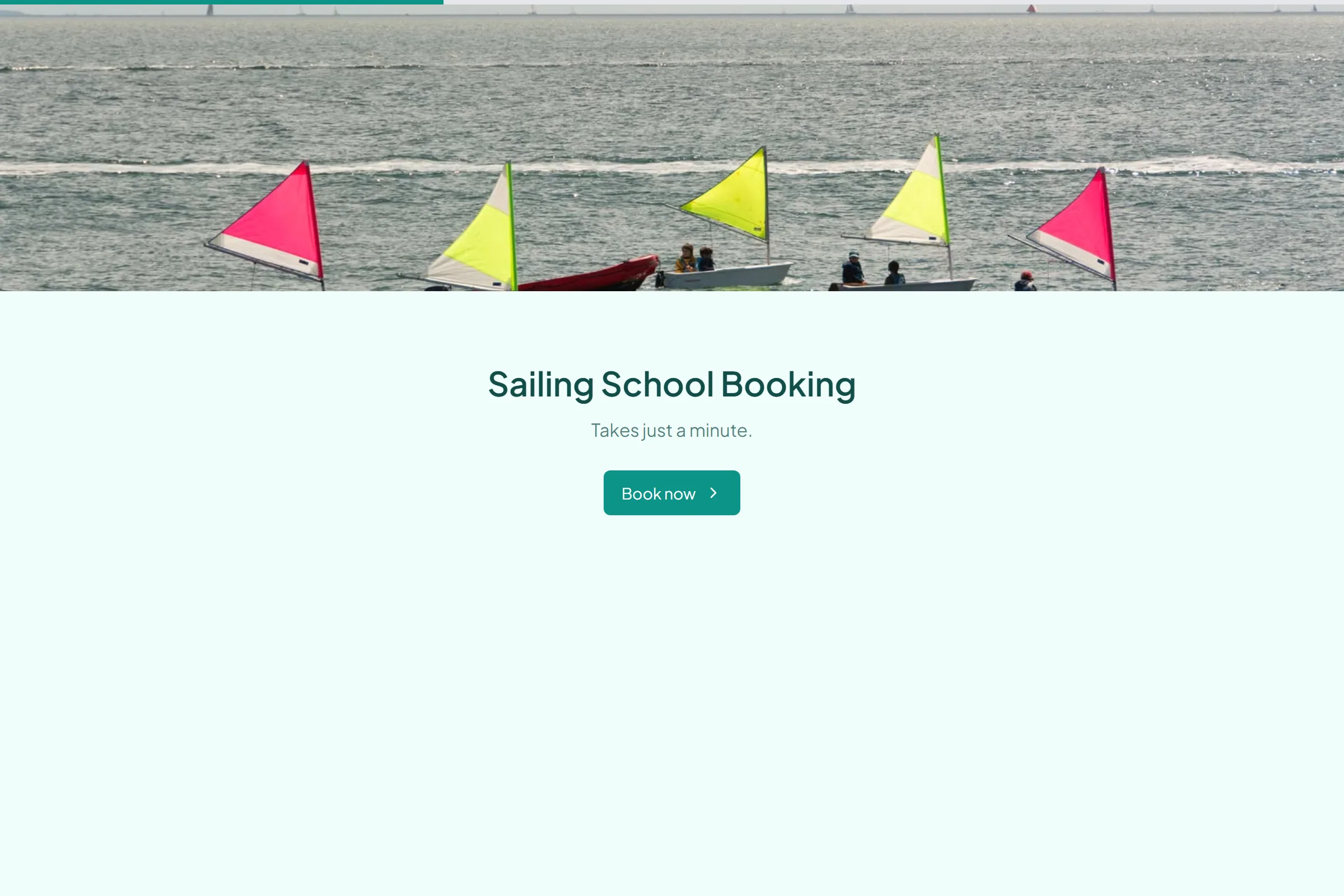 Sailing School Booking template preview