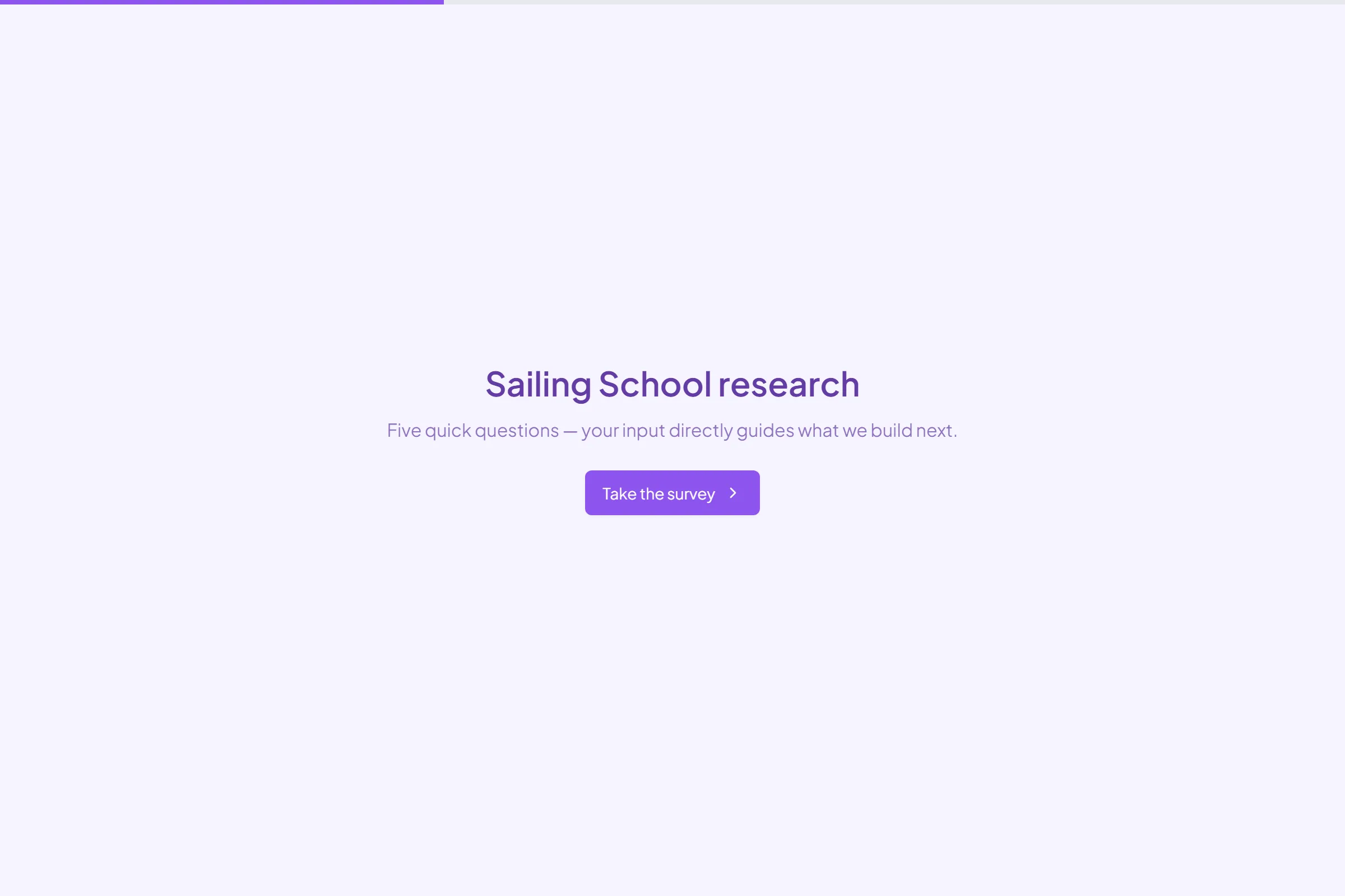 Sailing School Market Research Survey template preview