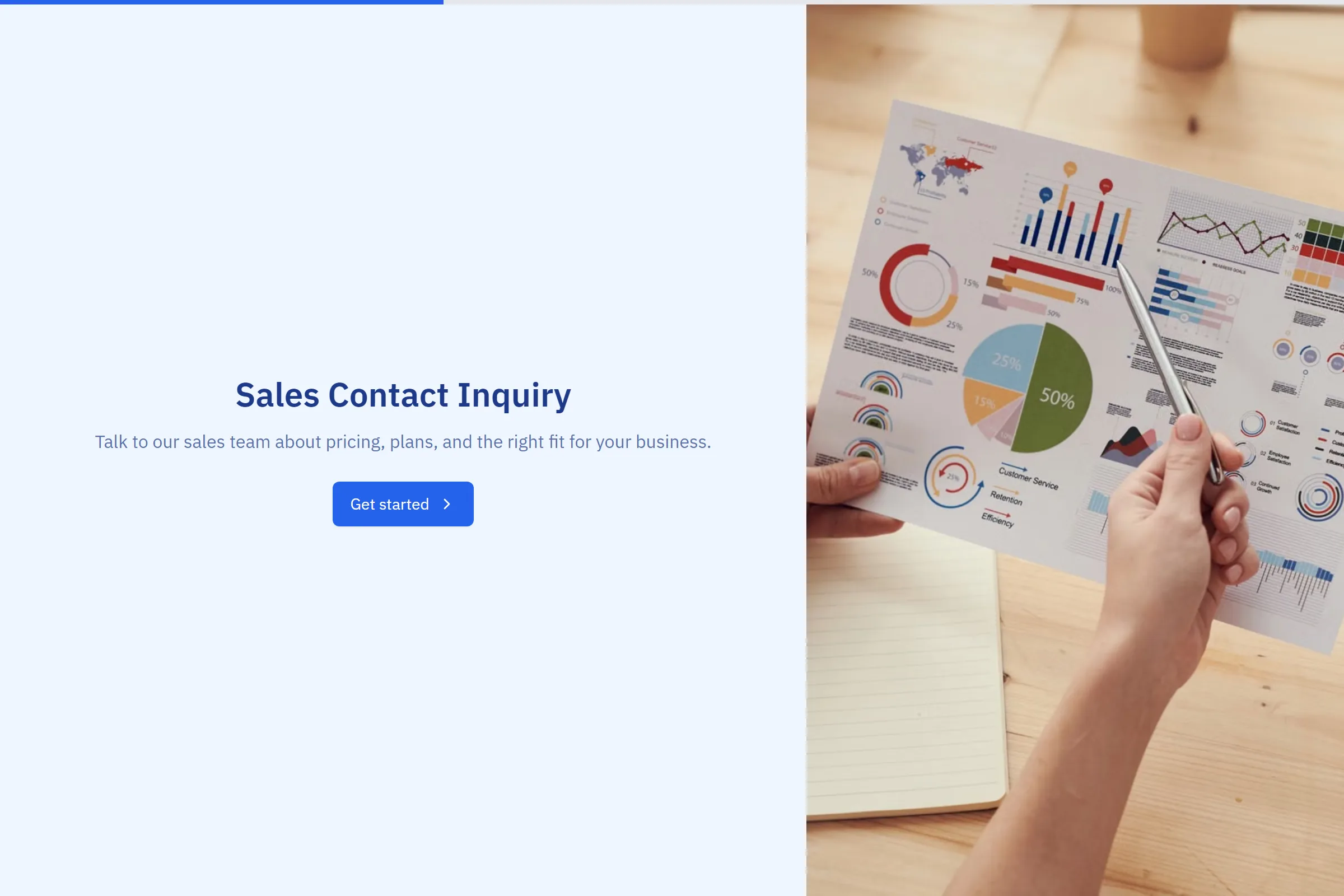Sales Contact Inquiry template preview