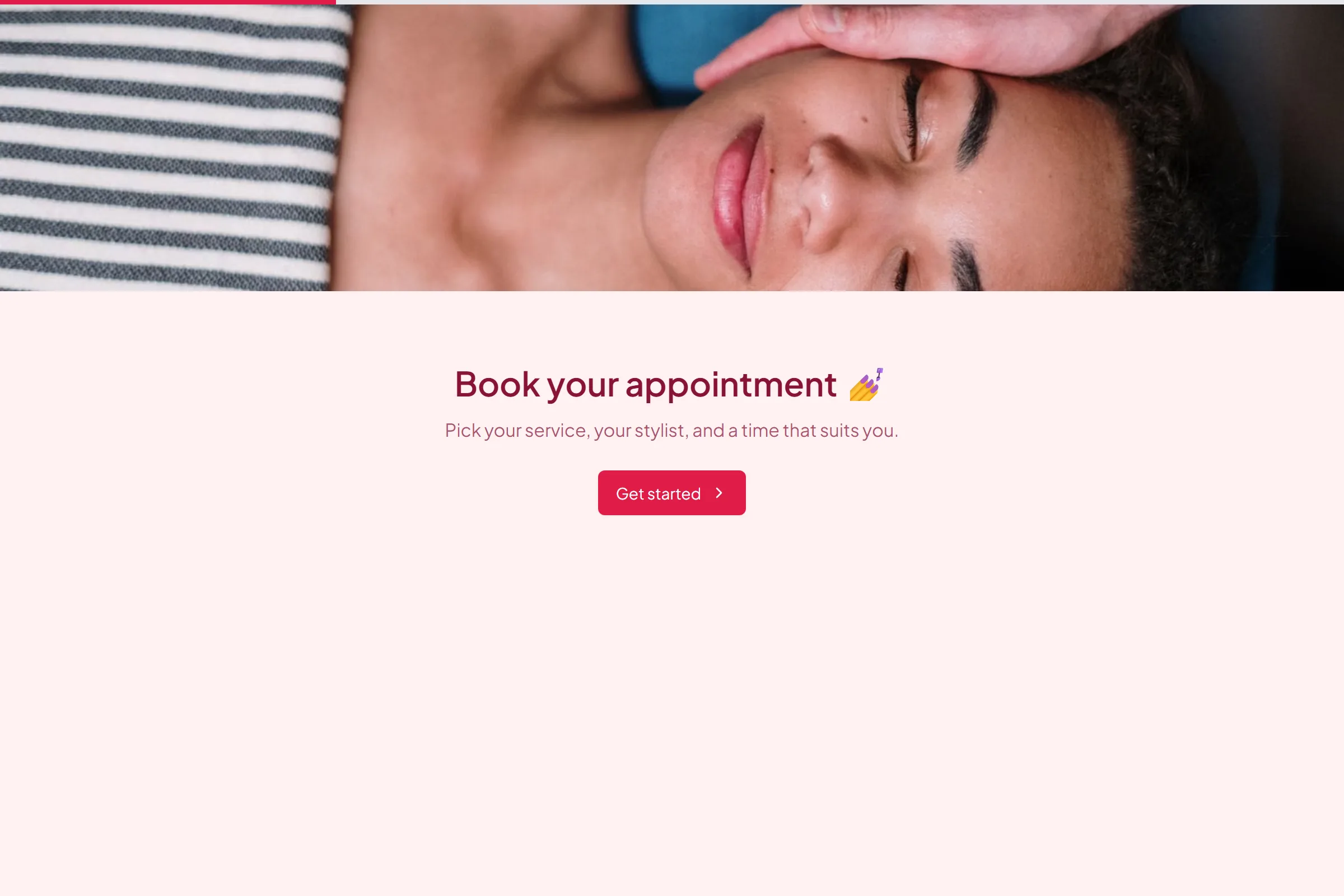 Salon & Spa Booking template preview