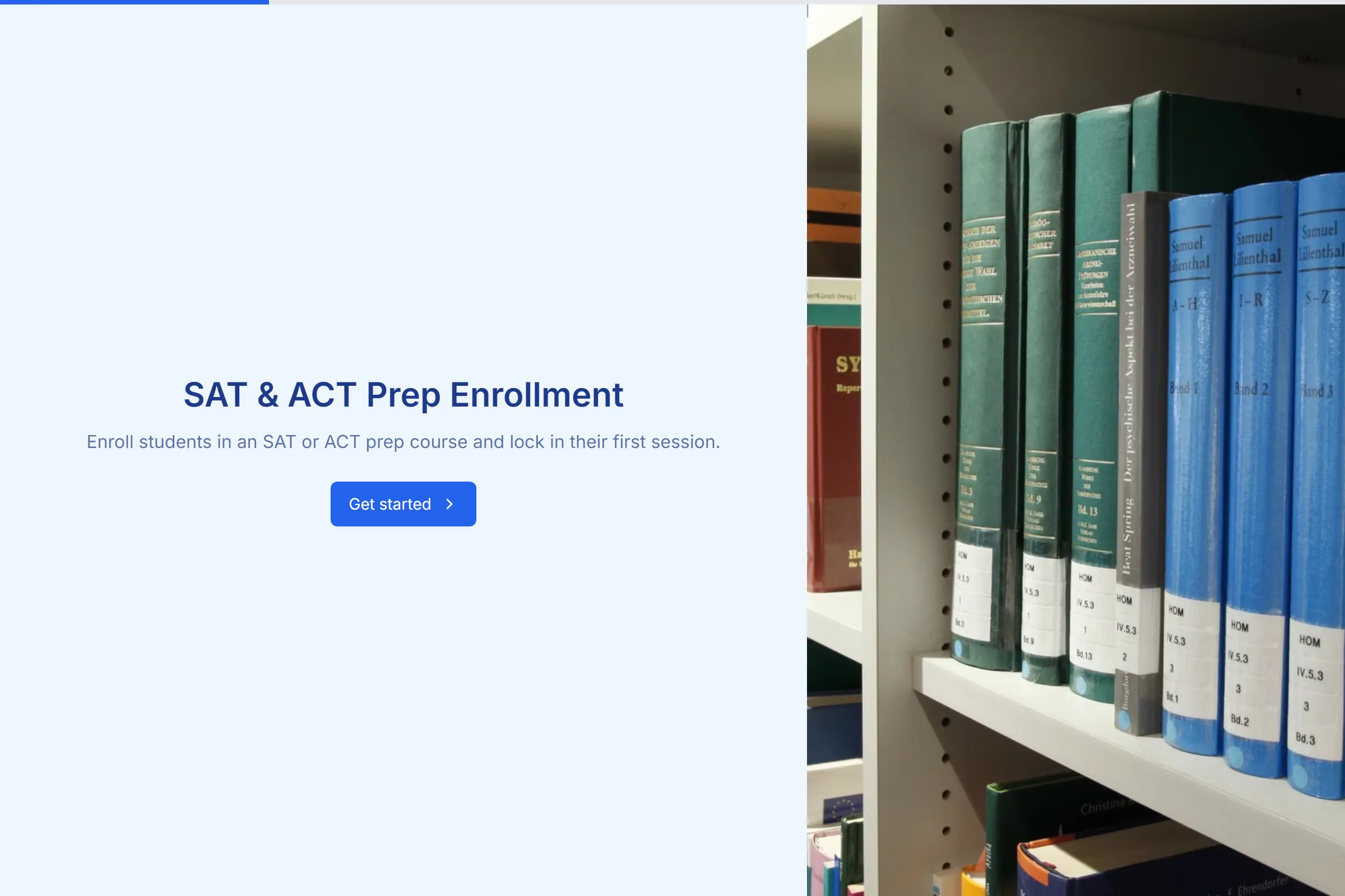 SAT & ACT Prep Enrollment template preview