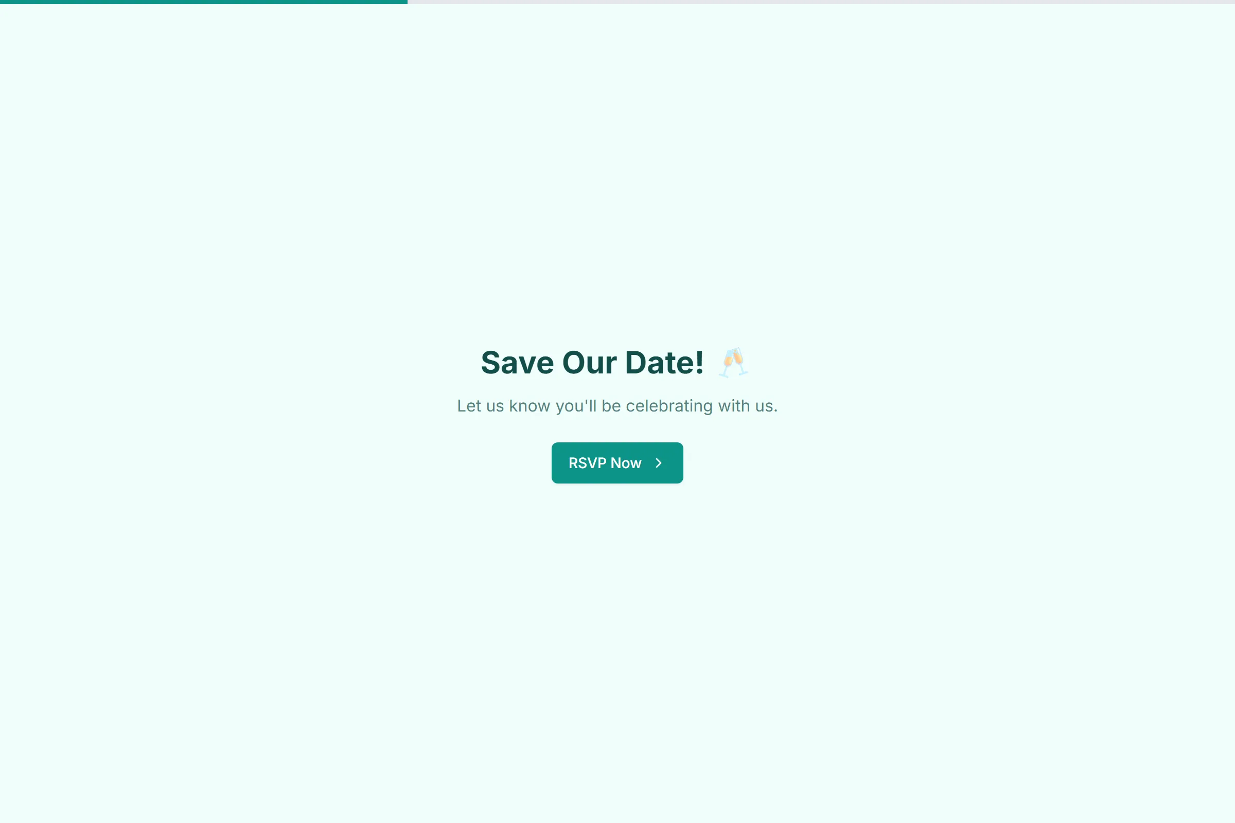 Save The Date RSVP template preview