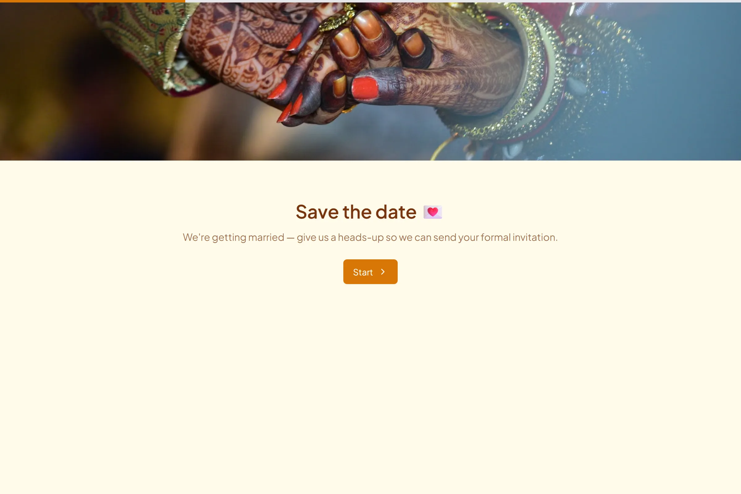 Save the Date template preview