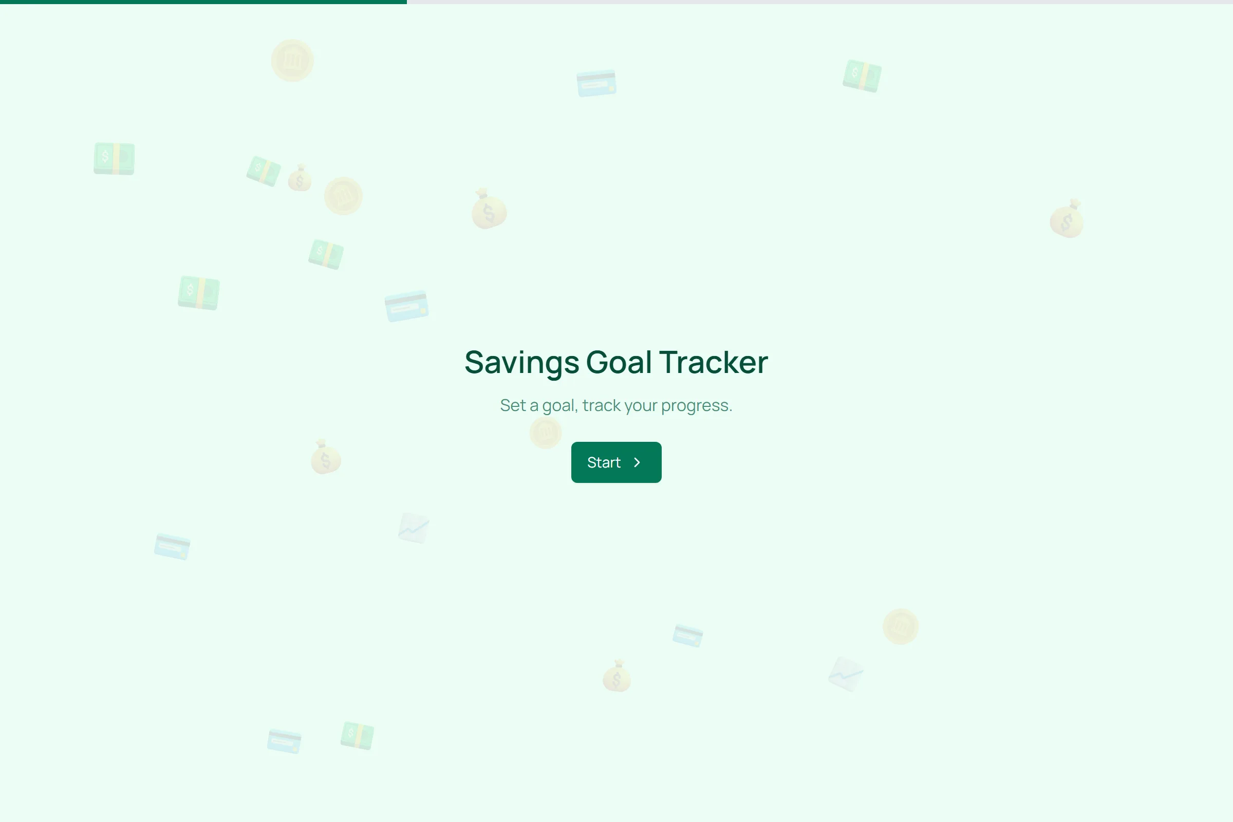 Savings Goal Tracker template preview