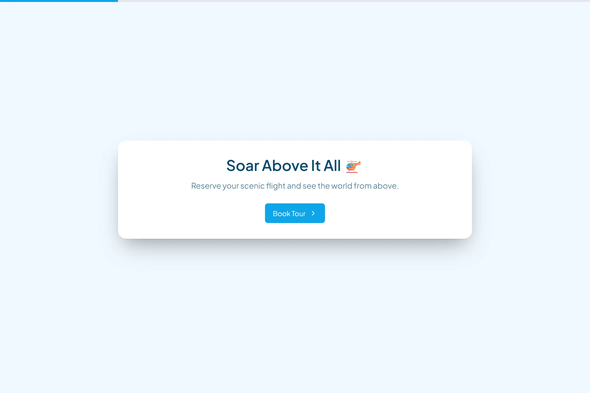 Scenic Helicopter Tour Booking template preview