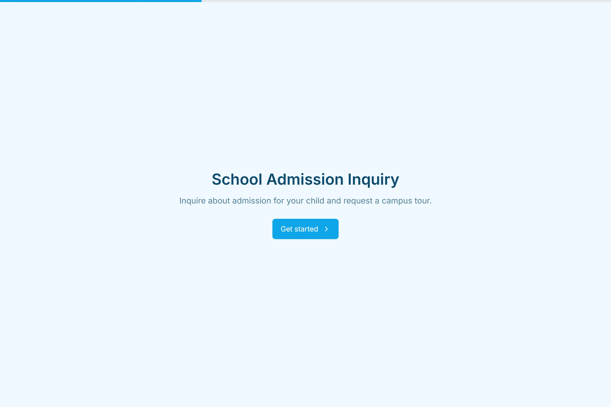 School Admission Inquiry template preview