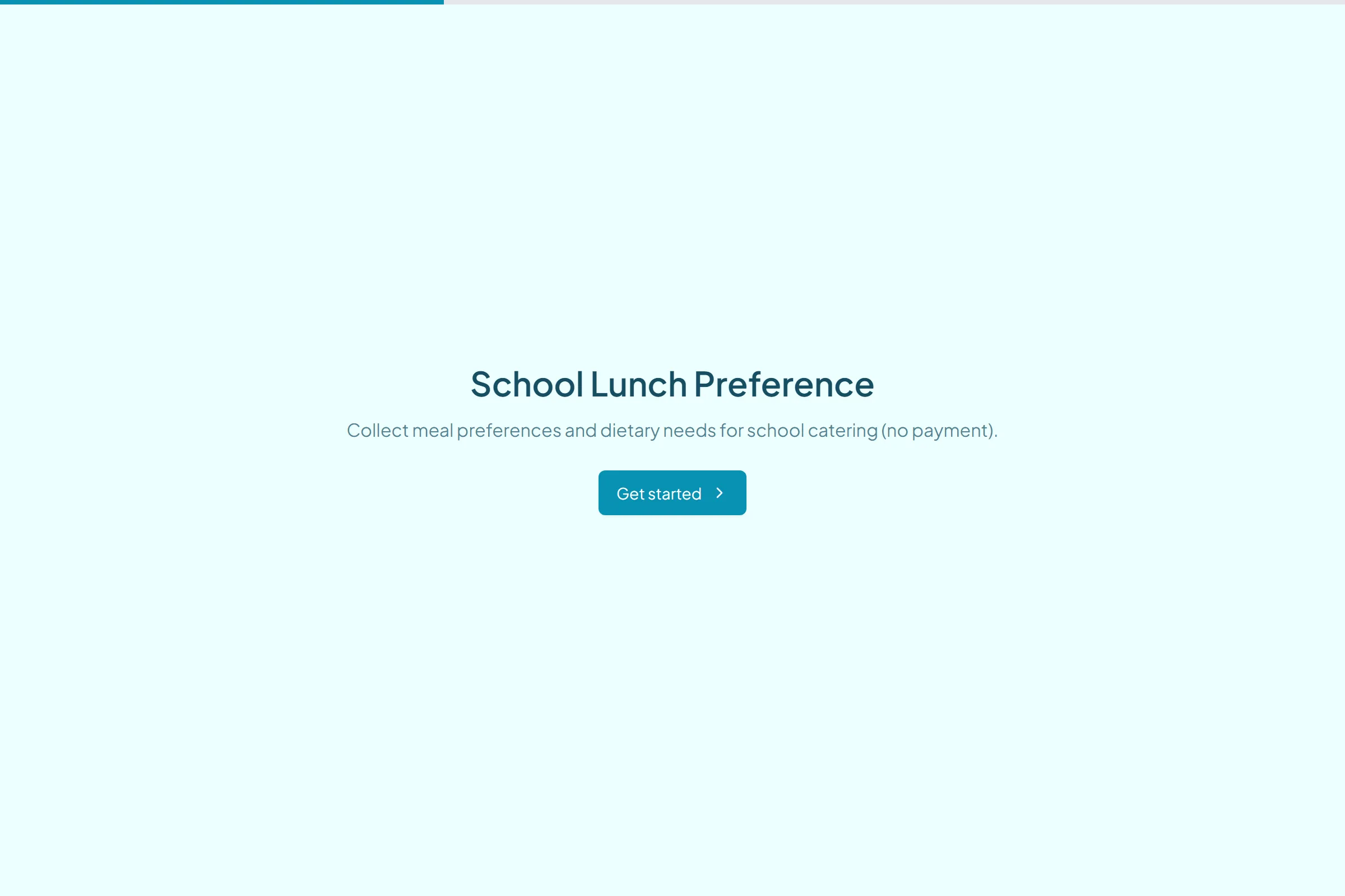 School Lunch Preference template preview
