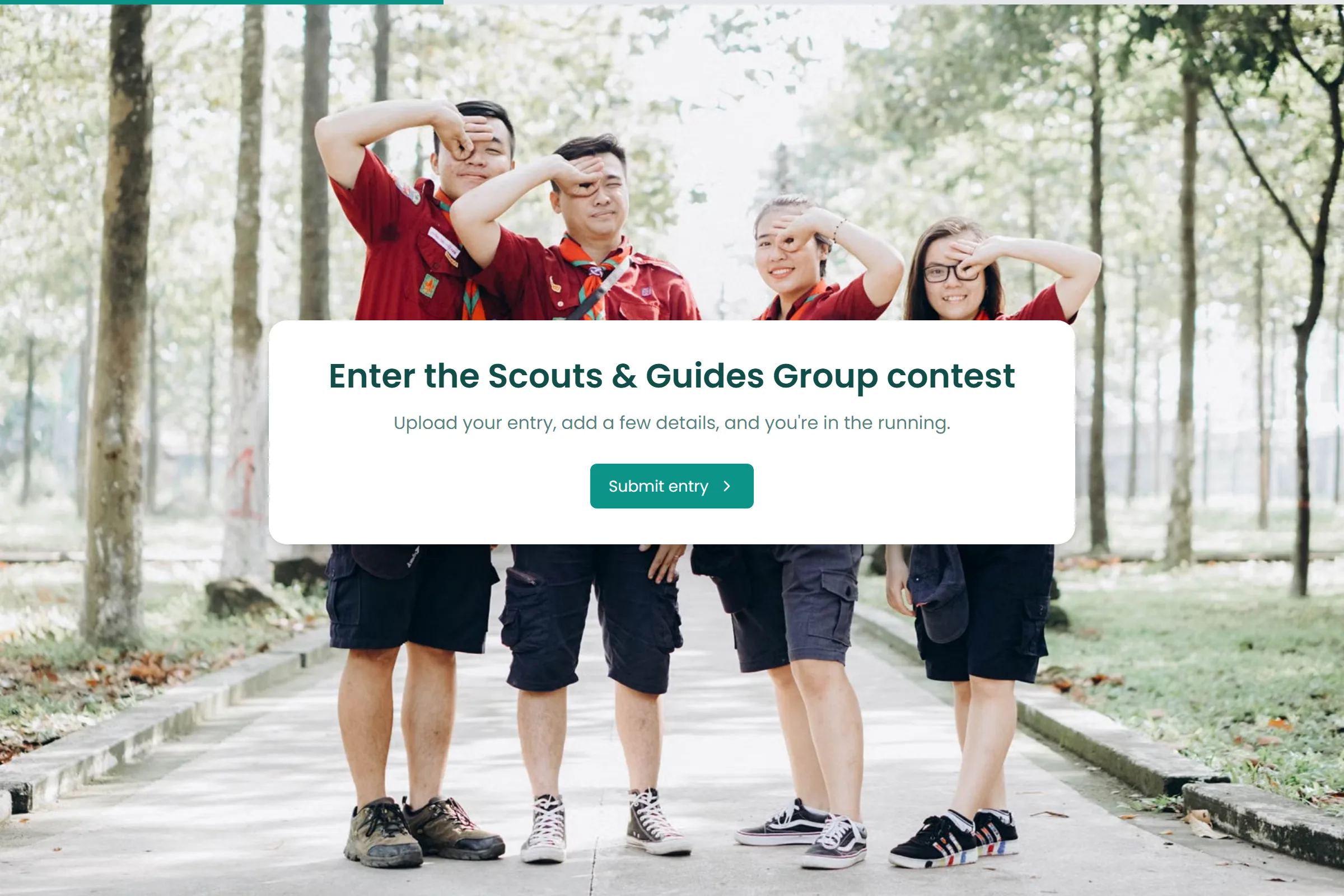 Scouts & Guides Group Photo Contest Entry template preview