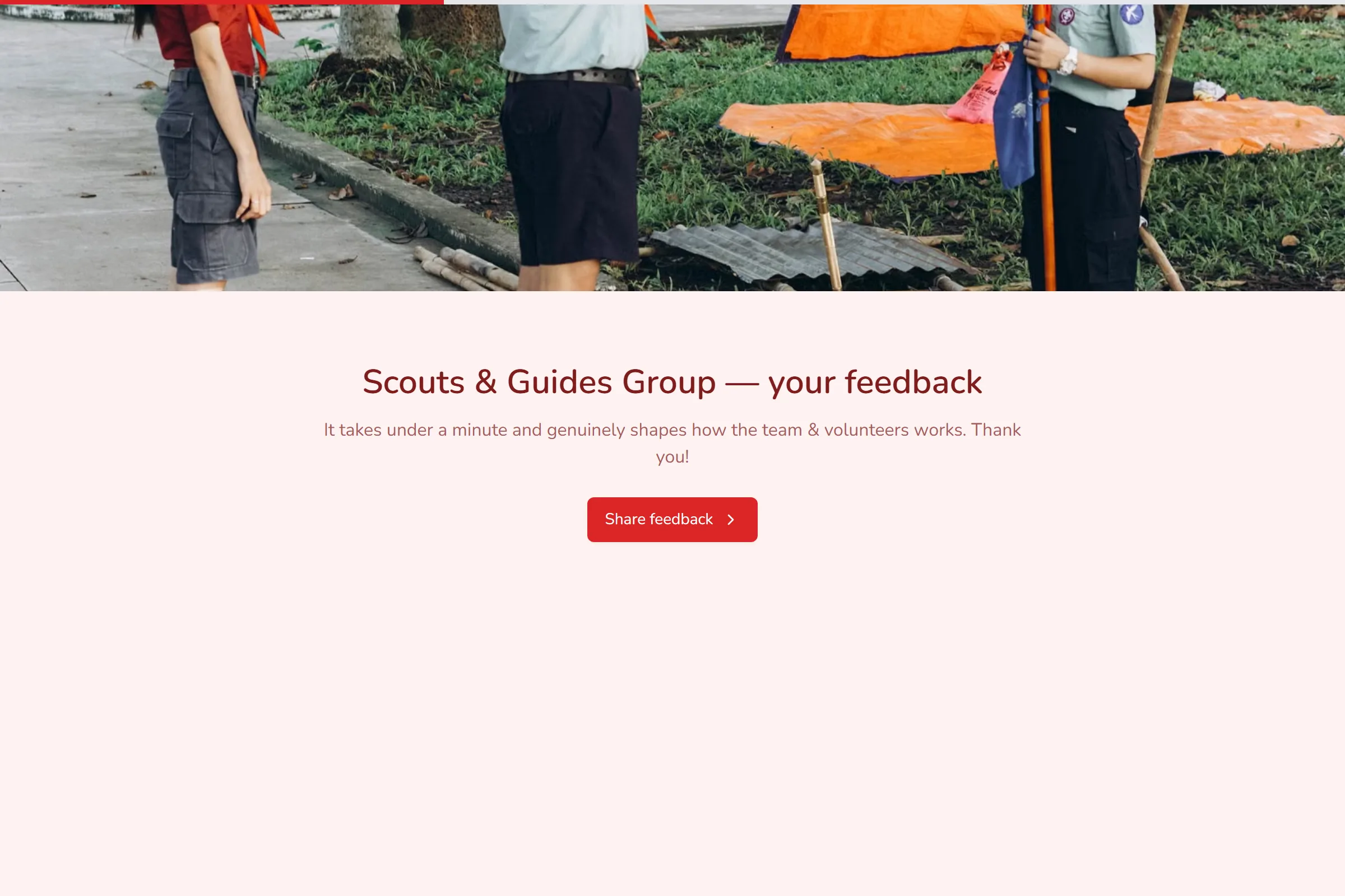 Scouts & Guides Group Satisfaction Survey template preview