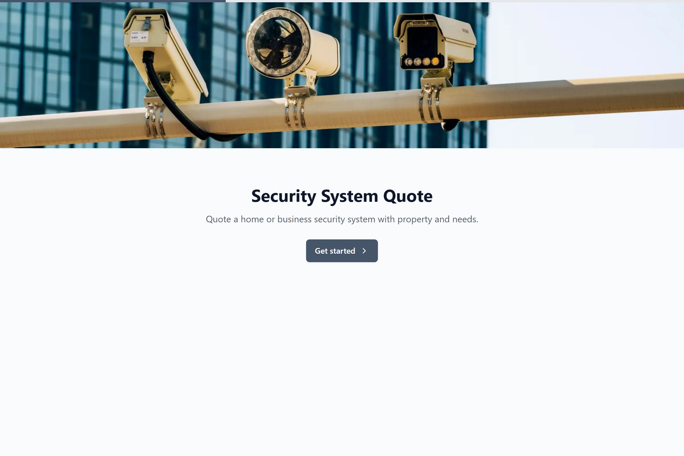 Security System Quote template preview