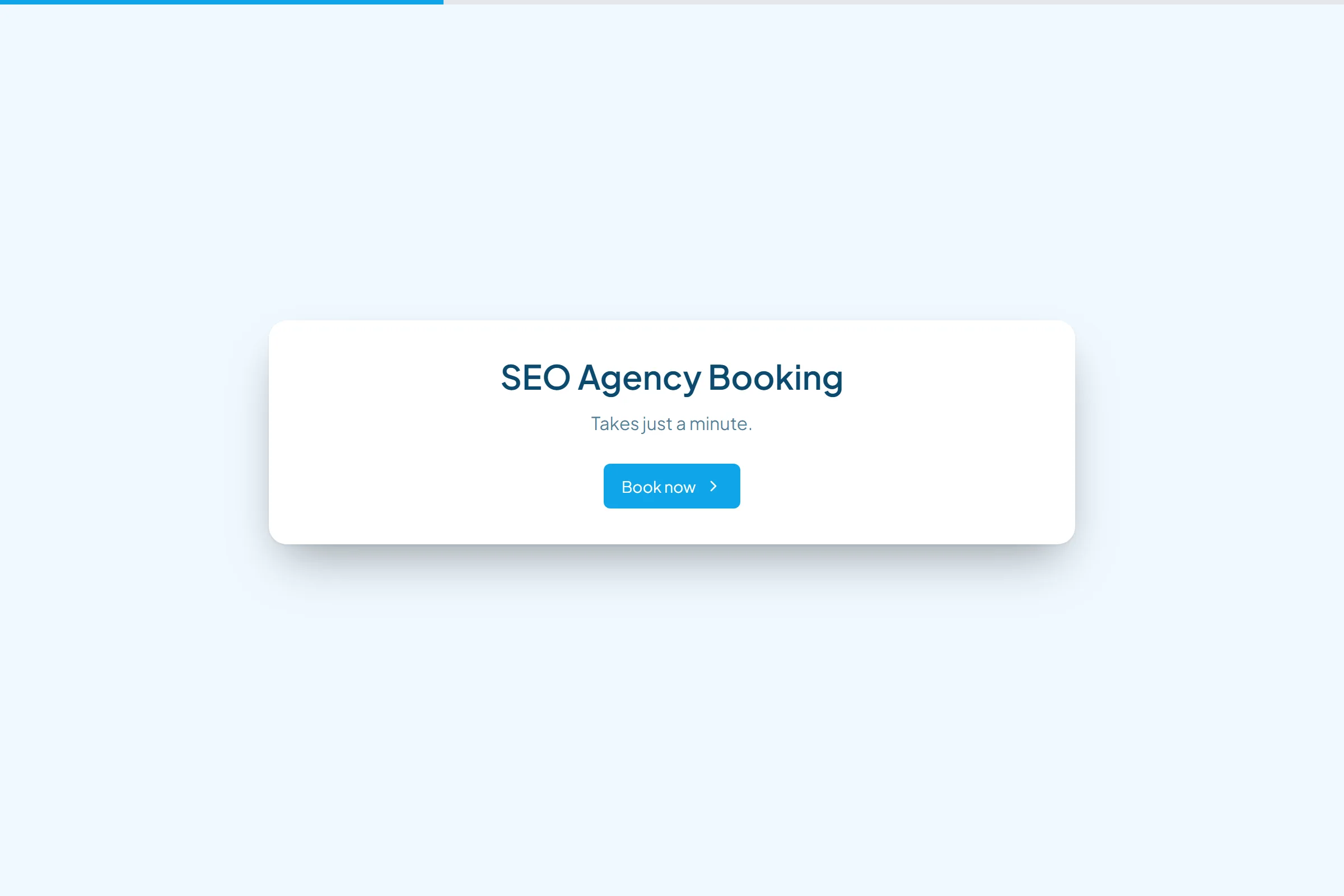 SEO Agency Booking template preview