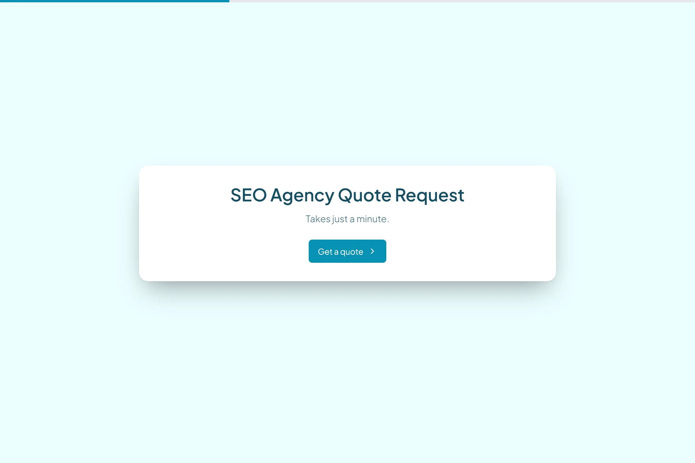 SEO Agency Quote Request template preview
