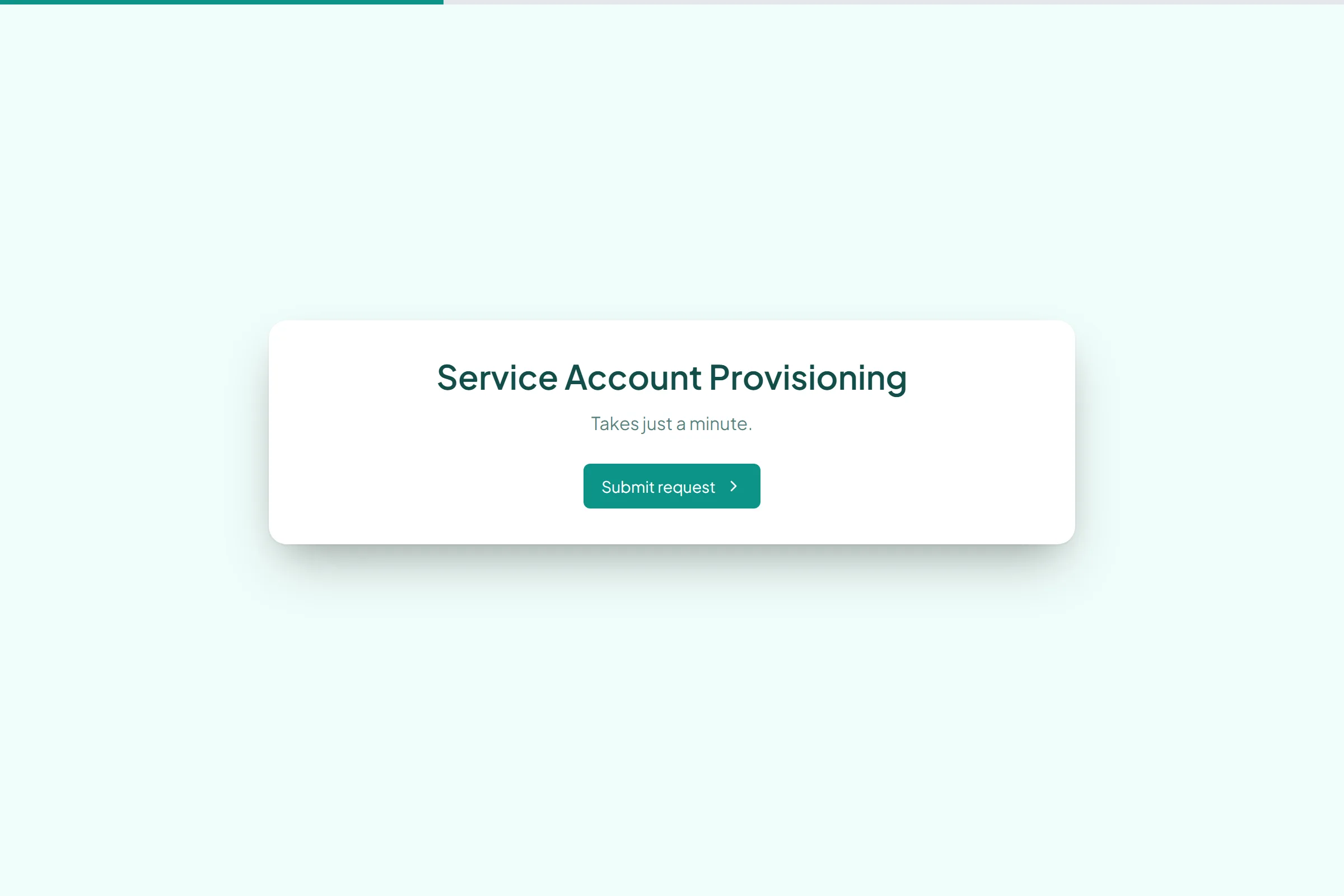 Service Account Provisioning preview