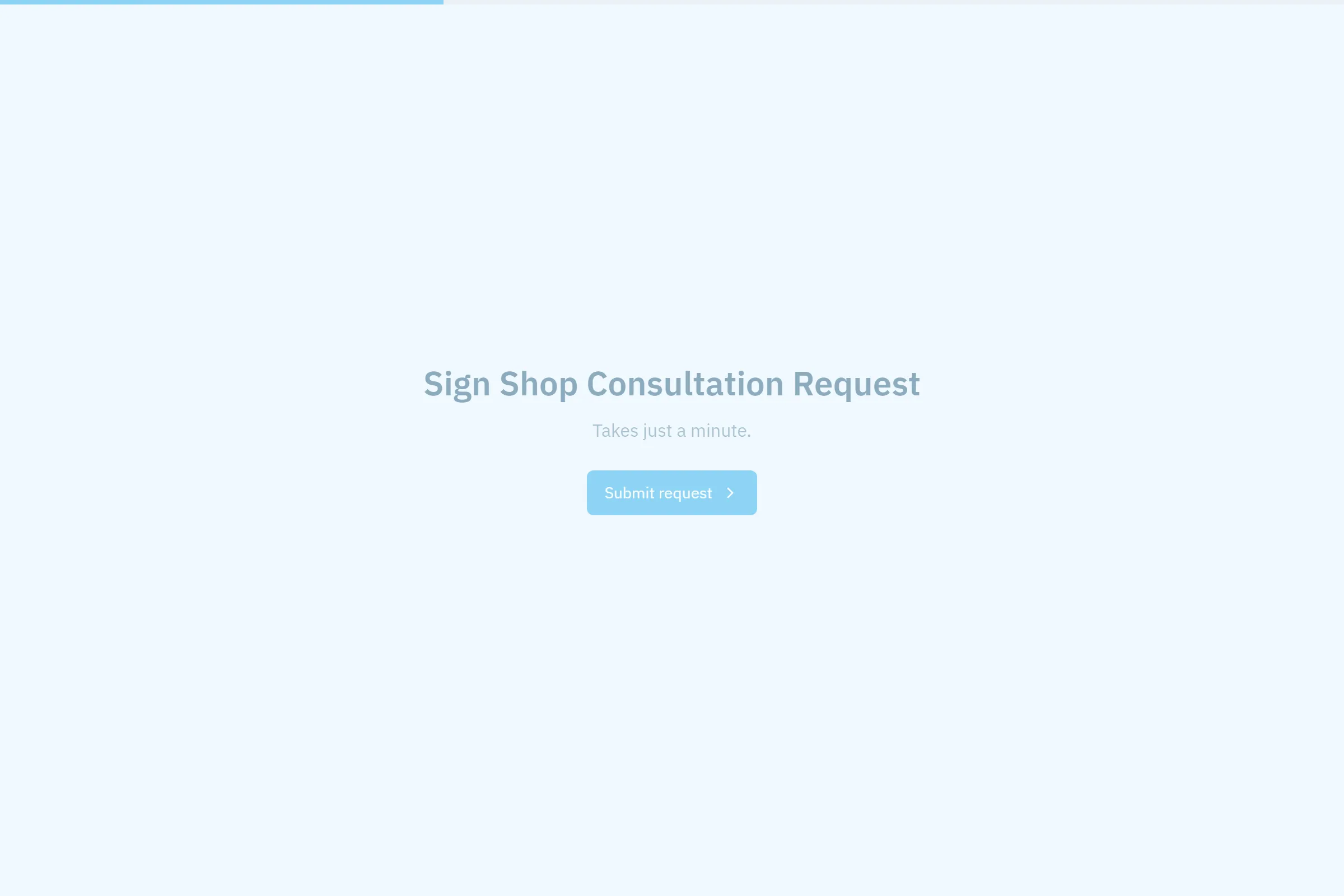 Sign Shop Consultation Request template preview