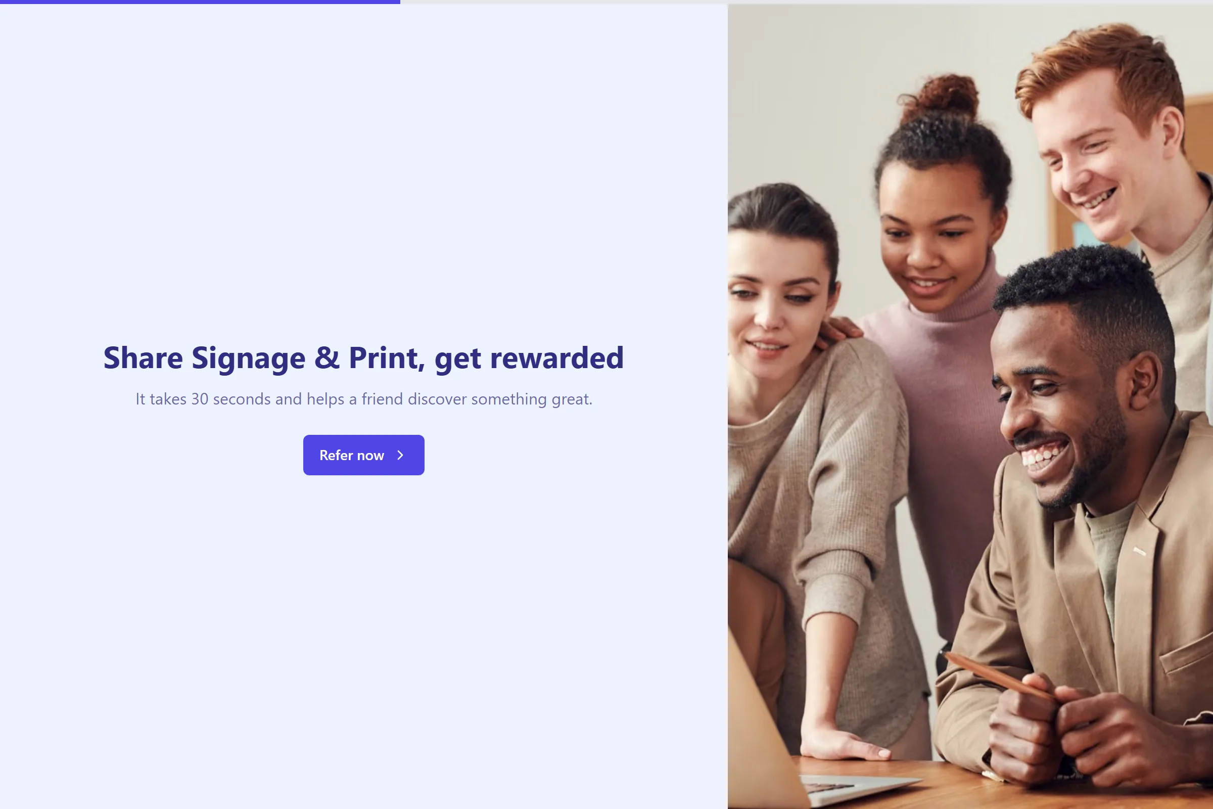 Signage & Print Referral Form template preview