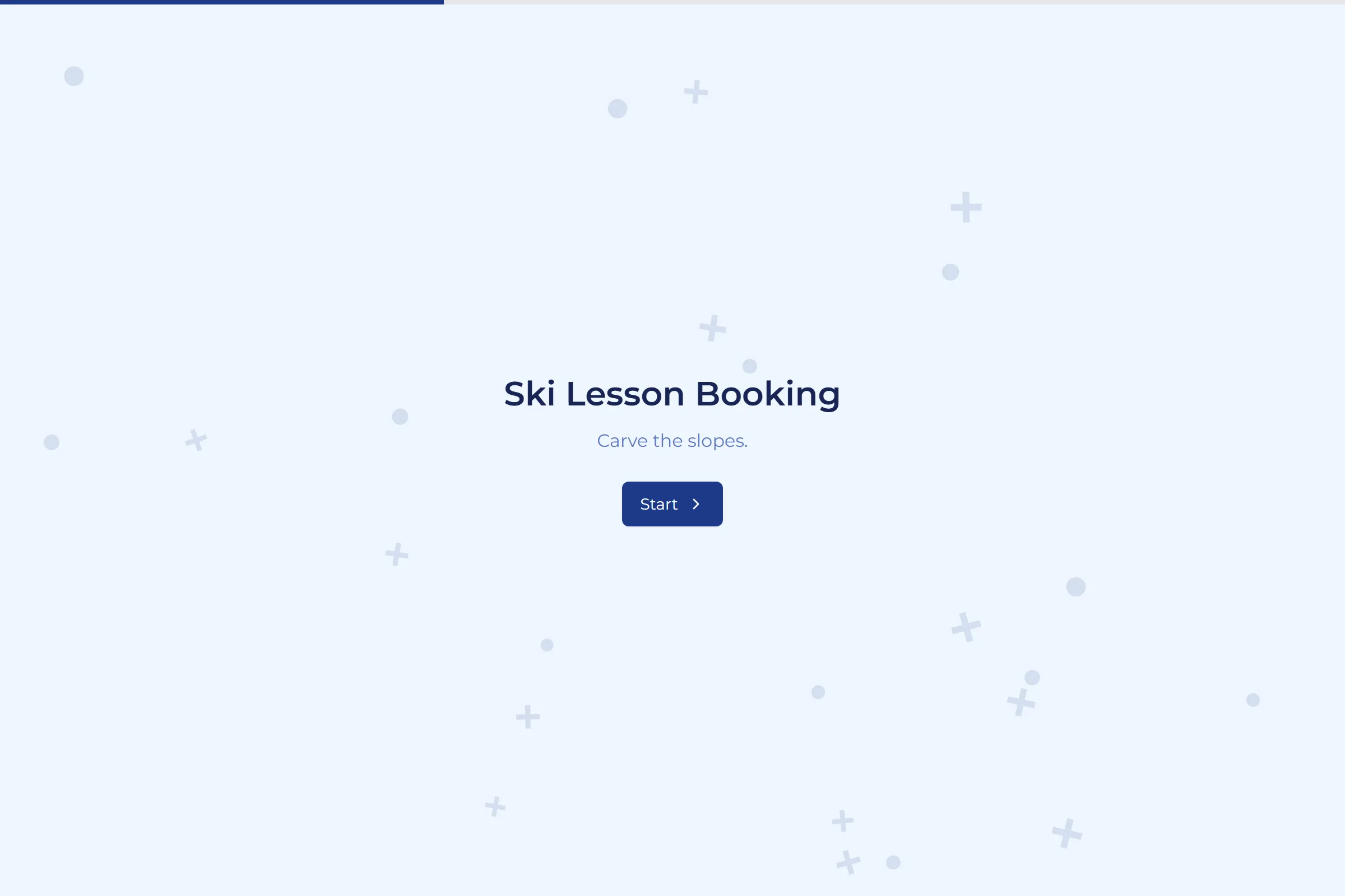 Ski Lesson Booking template preview