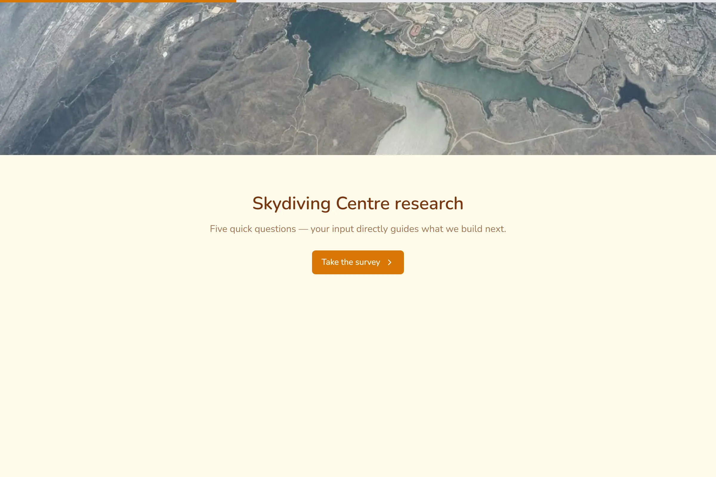 Skydiving Centre Market Research Survey template preview