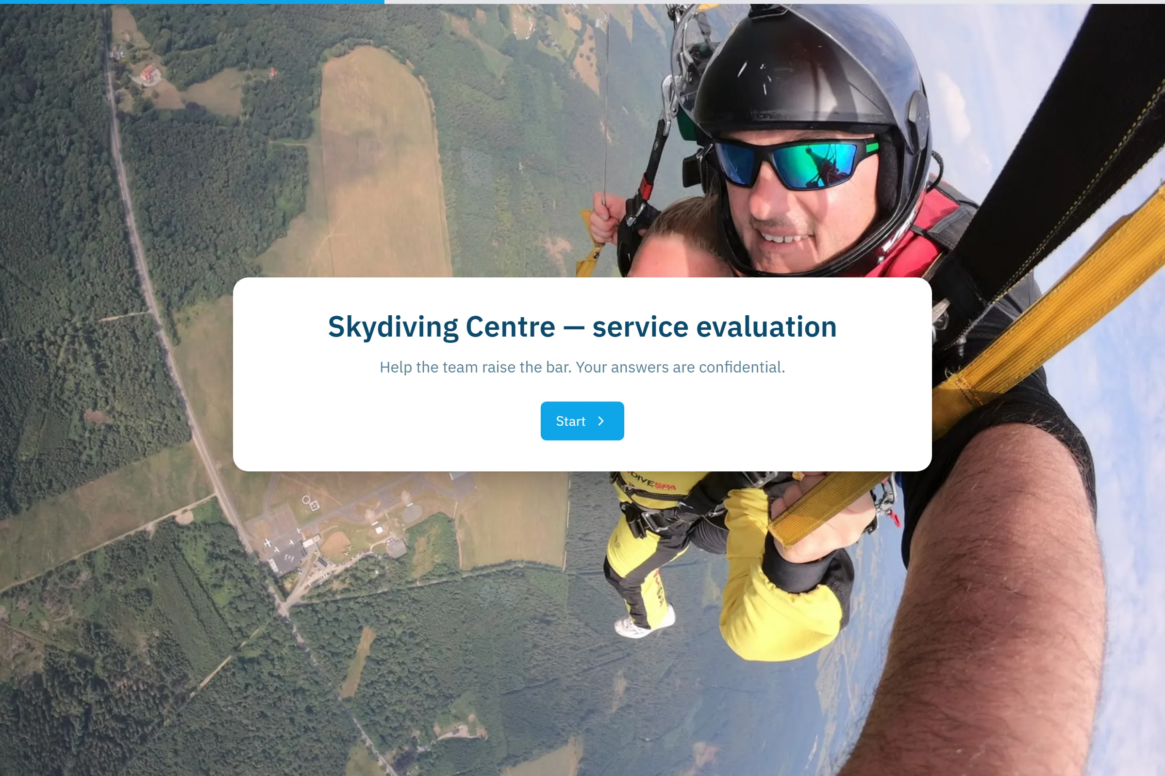 Skydiving Centre Service Evaluation template preview
