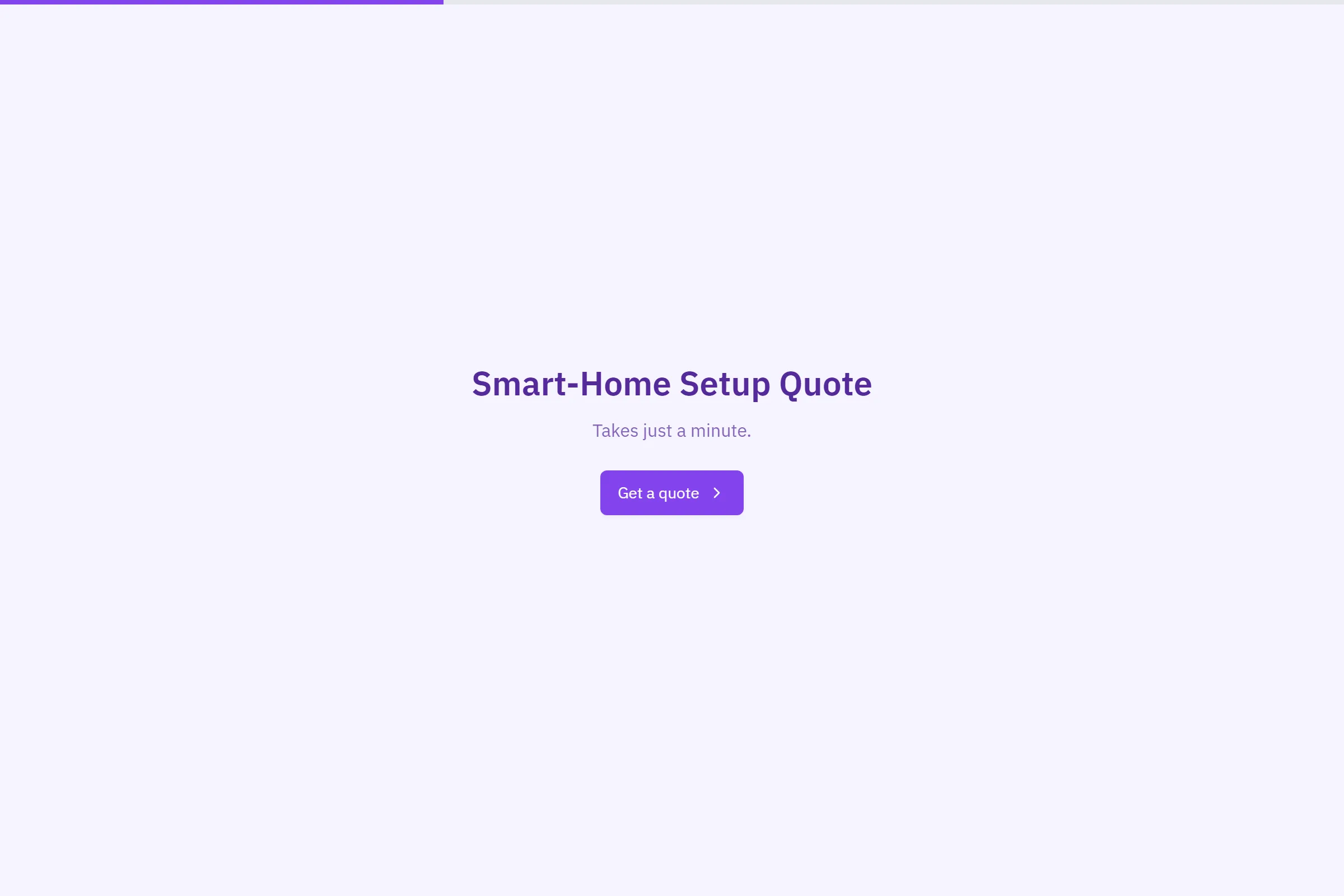 Smart-Home Setup Quote template preview
