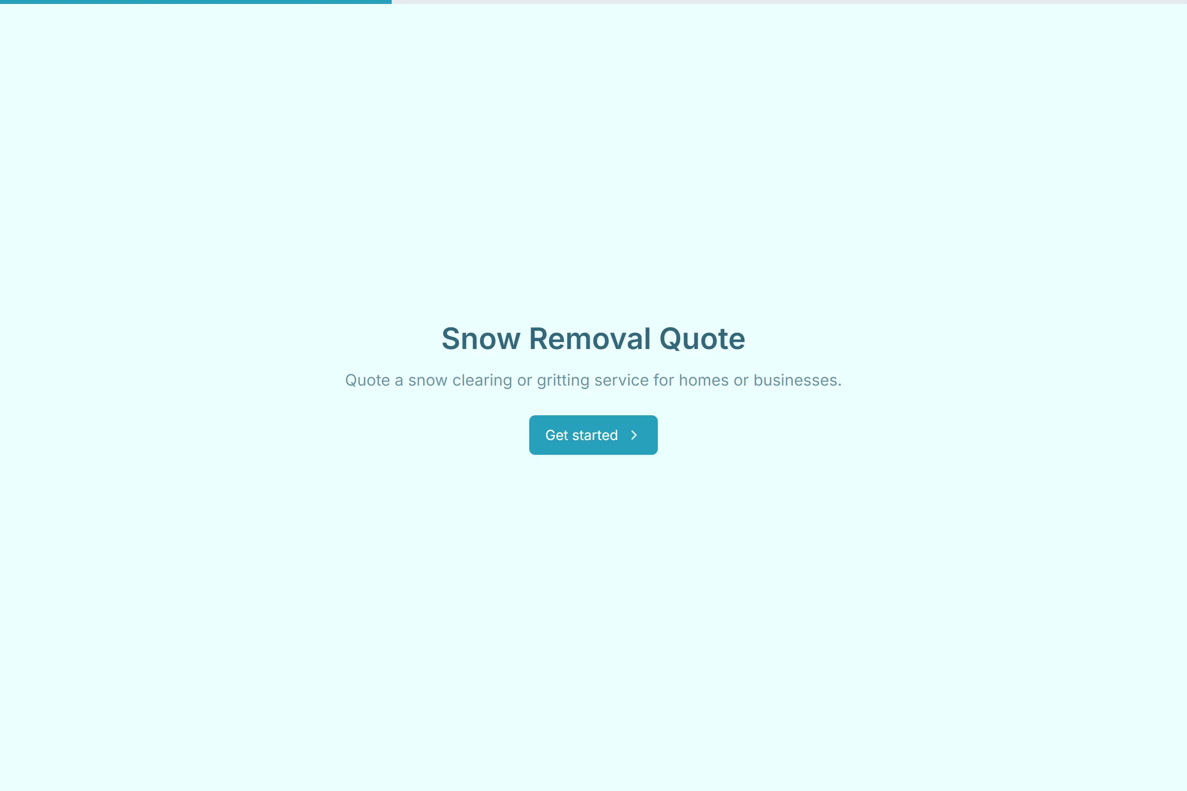 Snow Removal Quote template preview