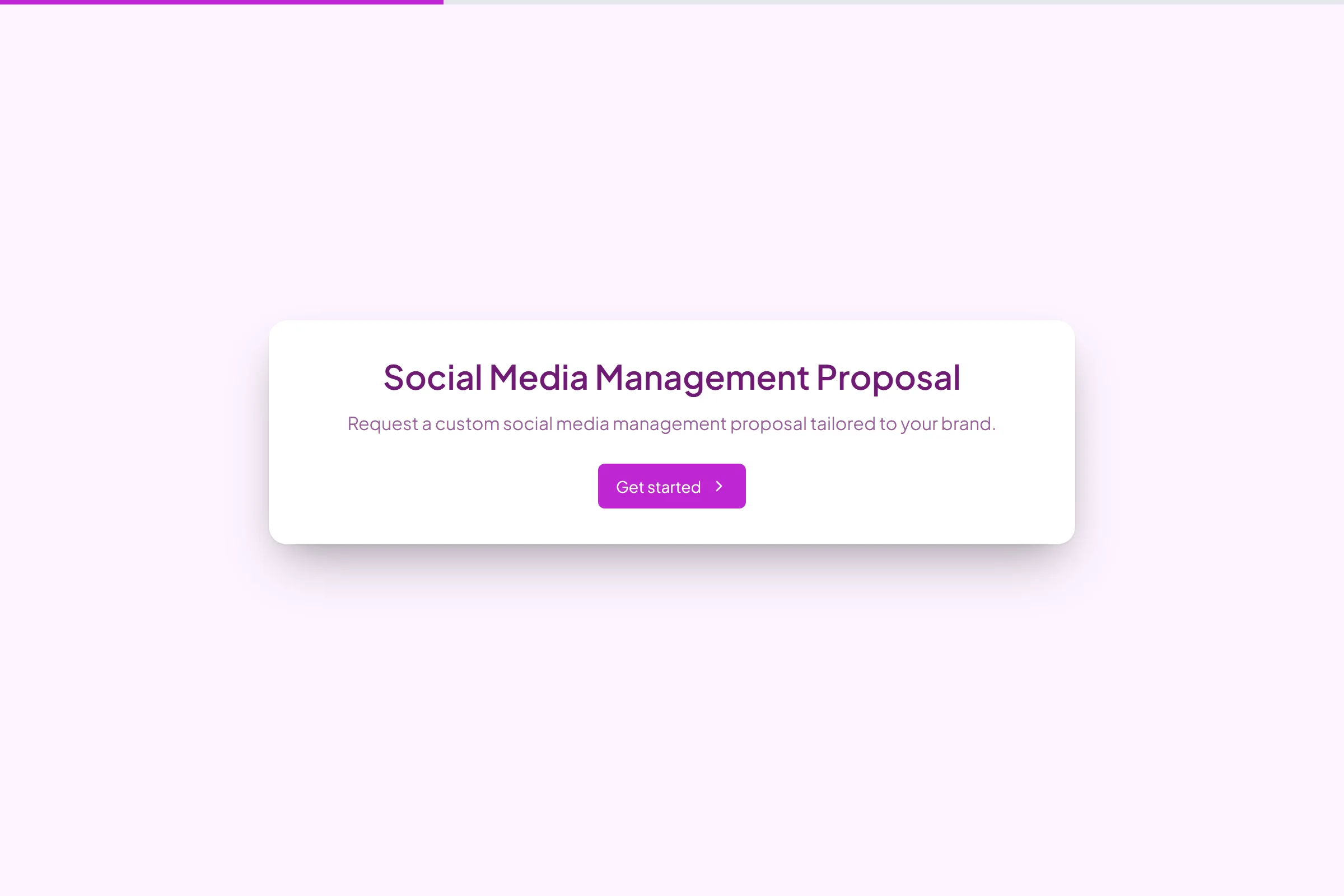 Social Media Management Proposal template preview