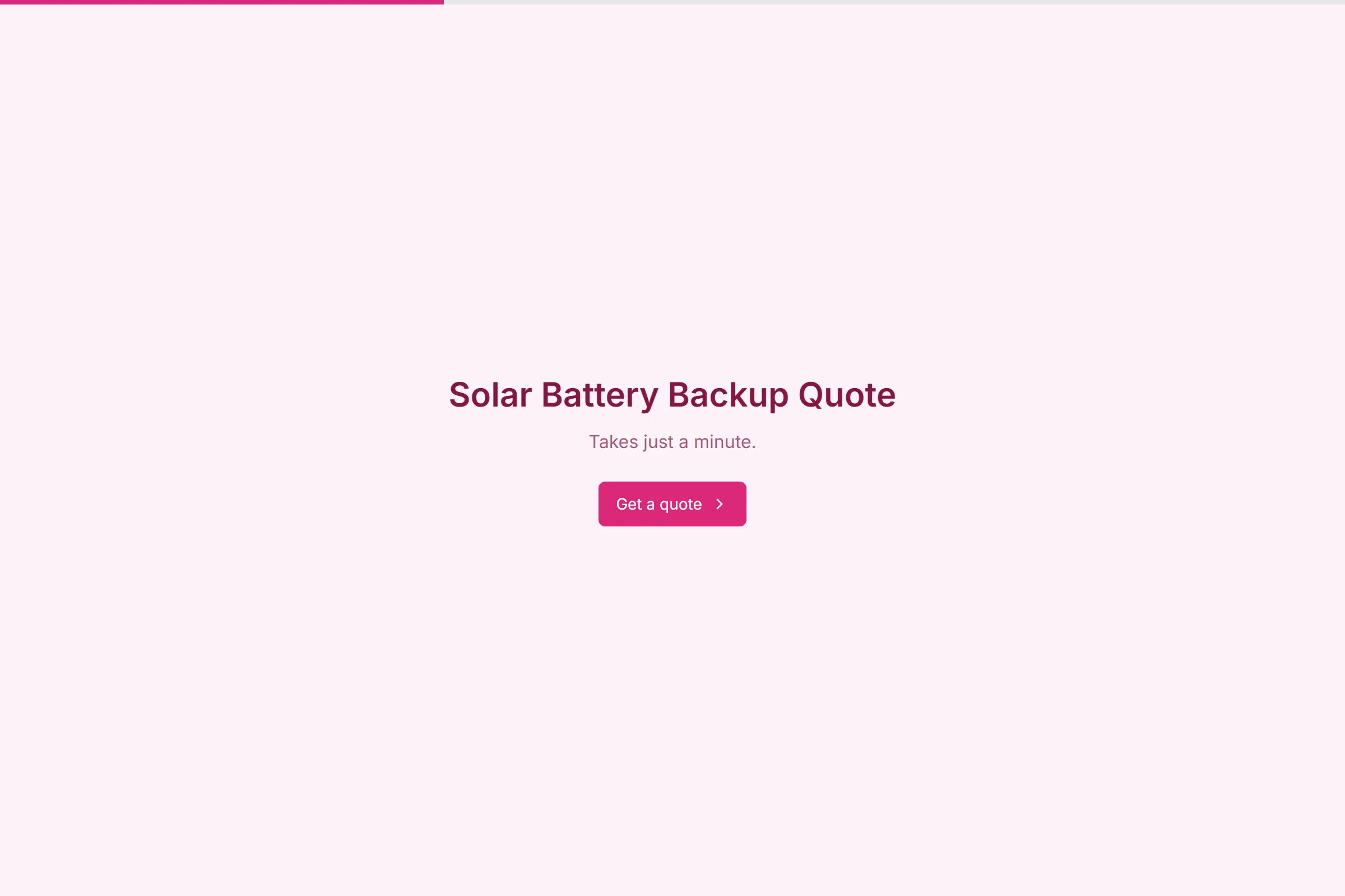 Solar Battery Backup Quote template preview