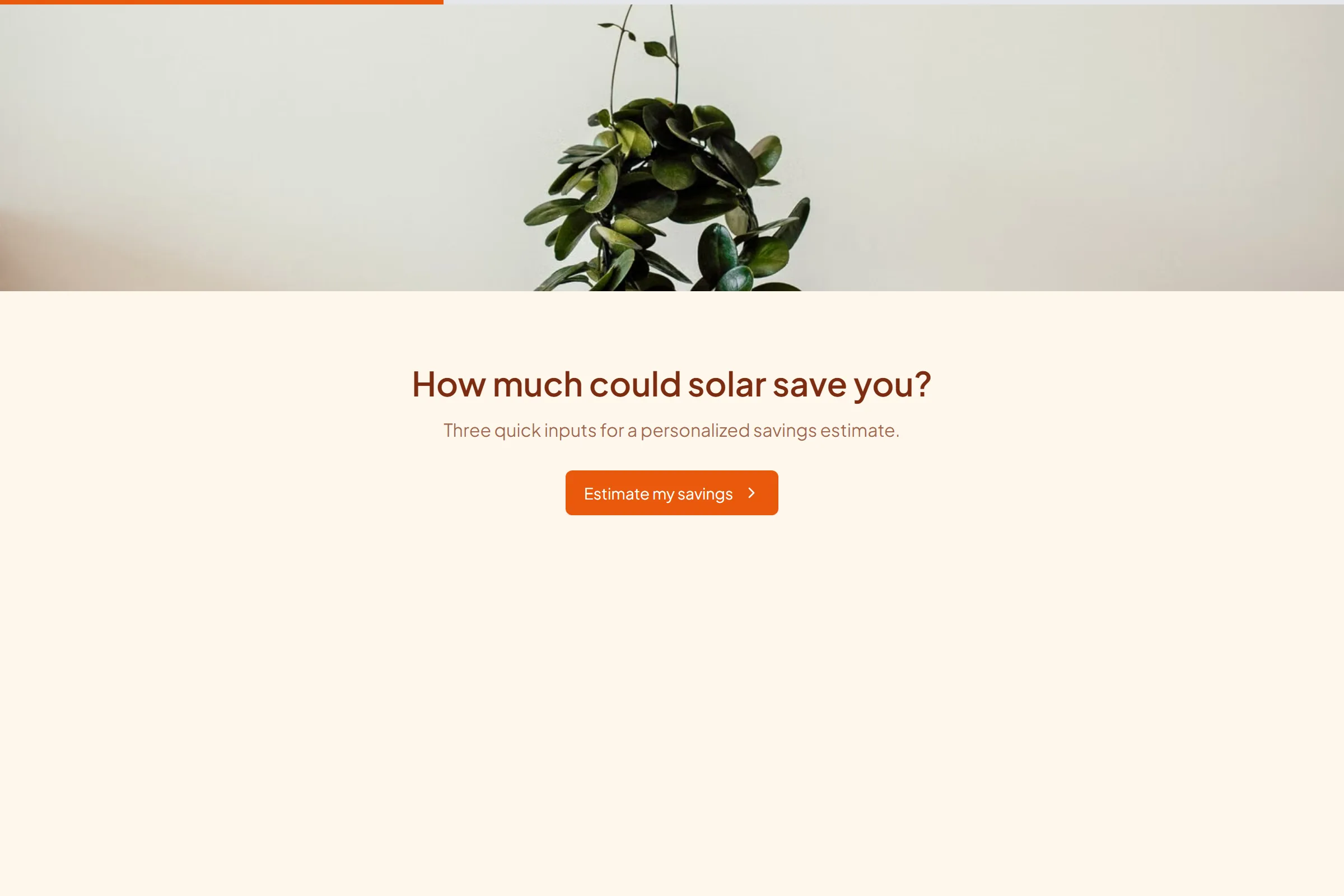 Solar Savings Estimator template preview