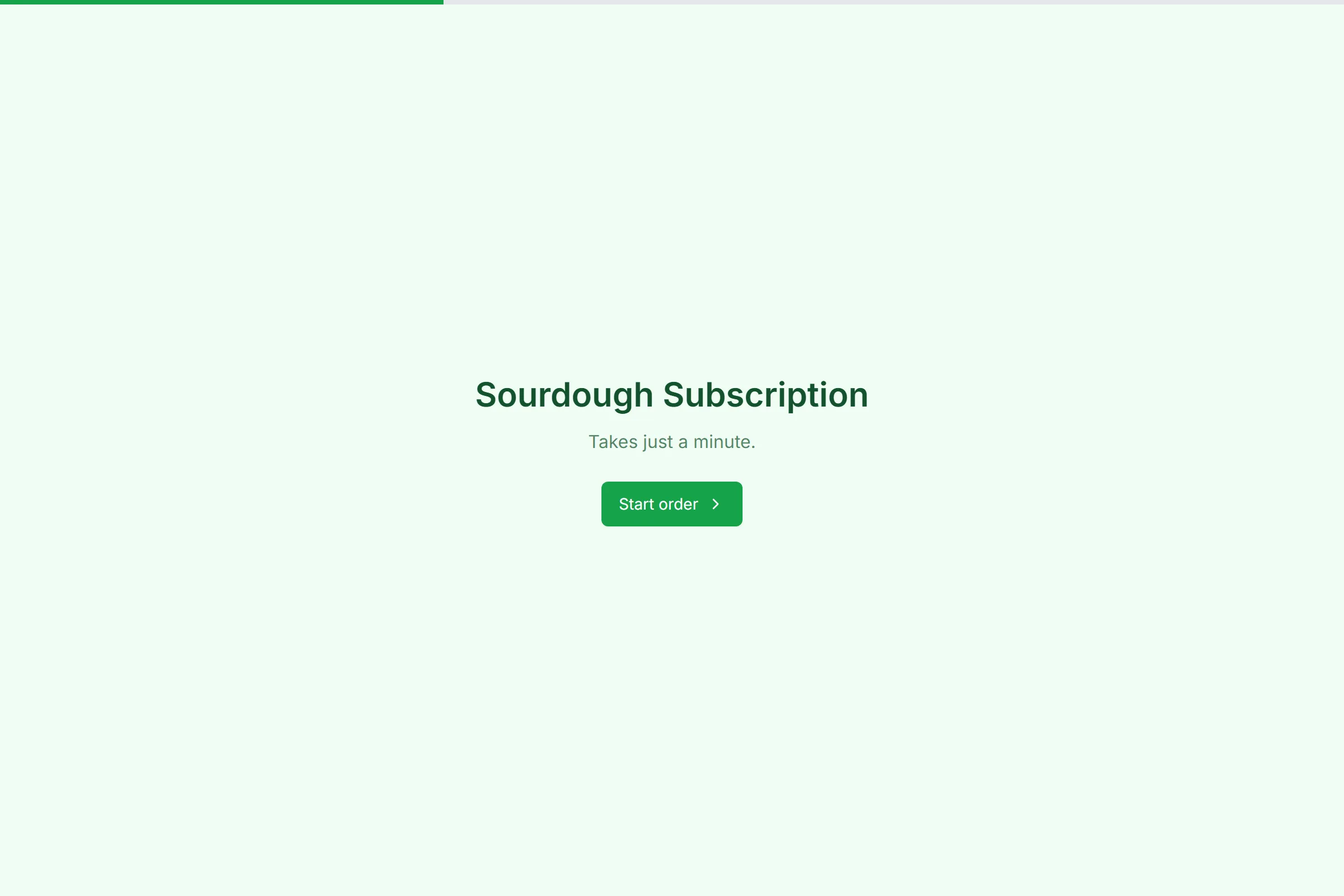 Sourdough Subscription template preview