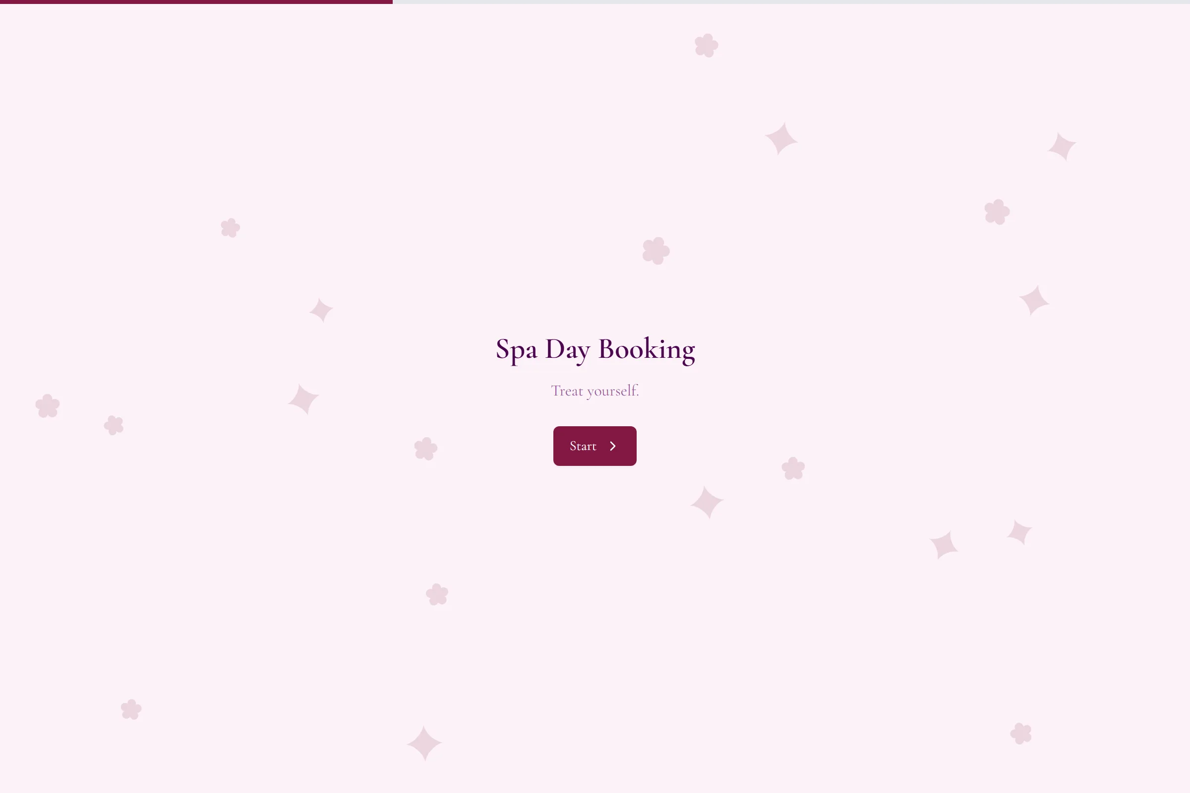 Spa Day Booking template preview