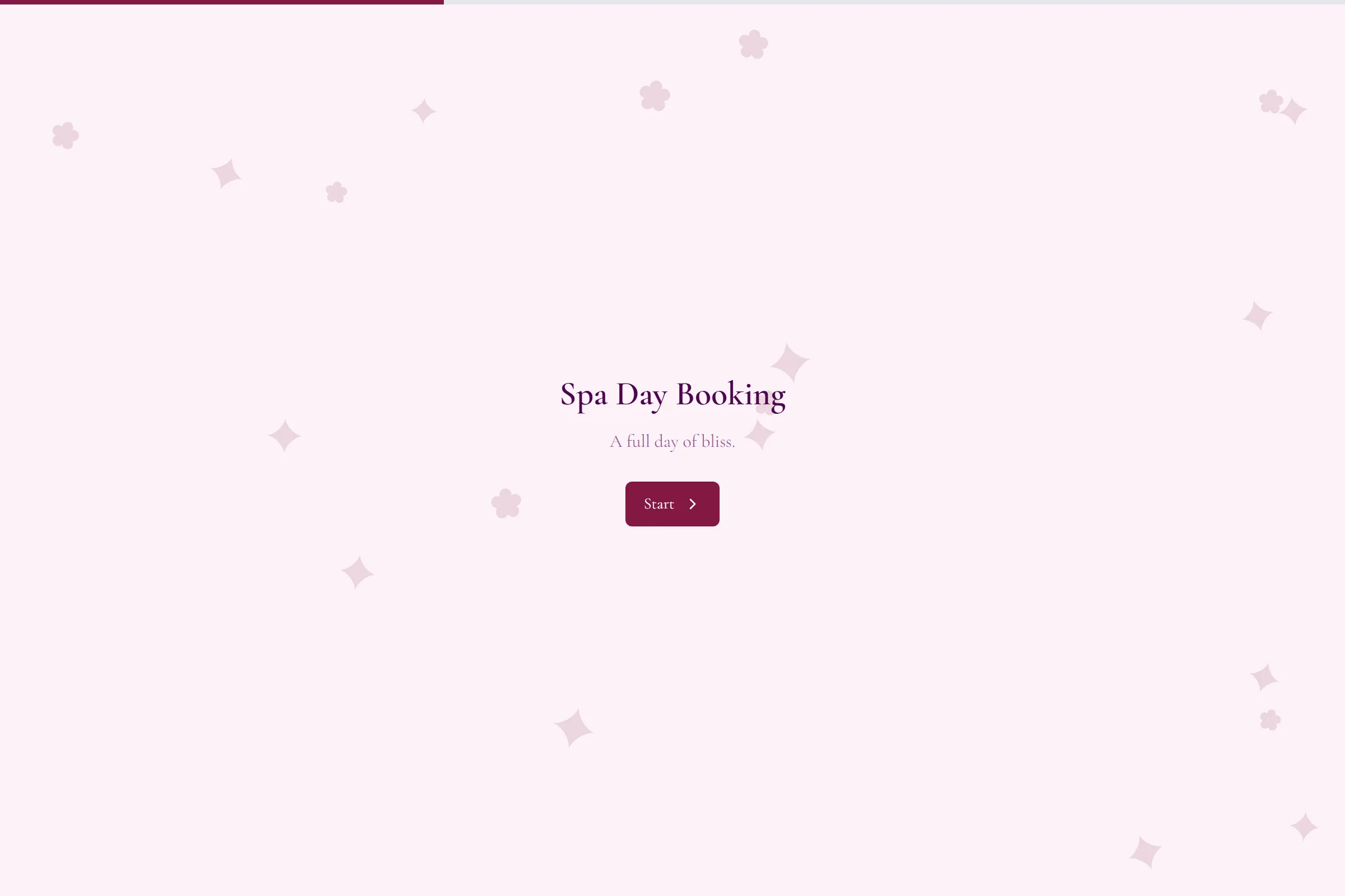 Spa Day Booking template preview