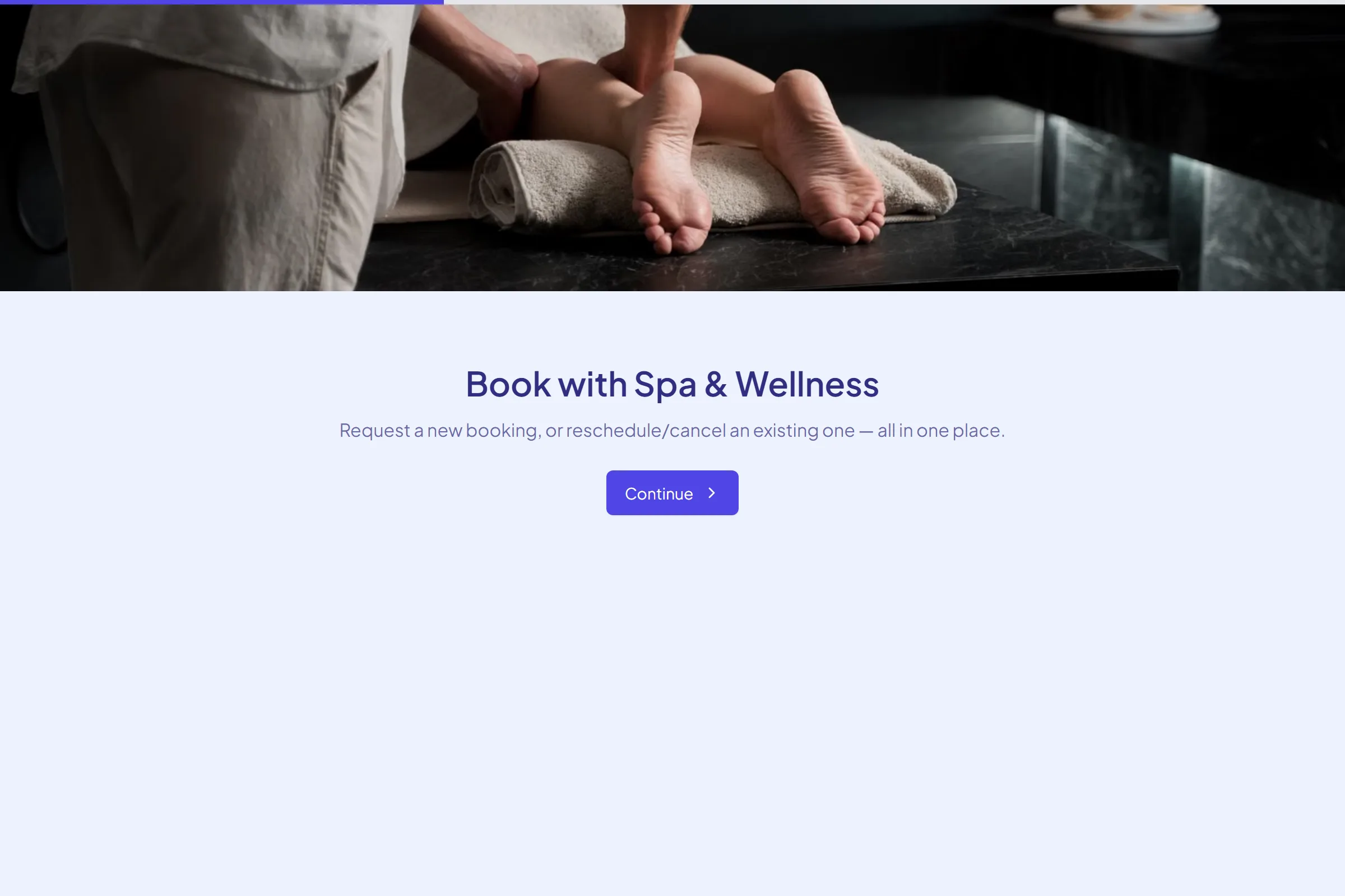 Spa & Wellness Availability Form template preview