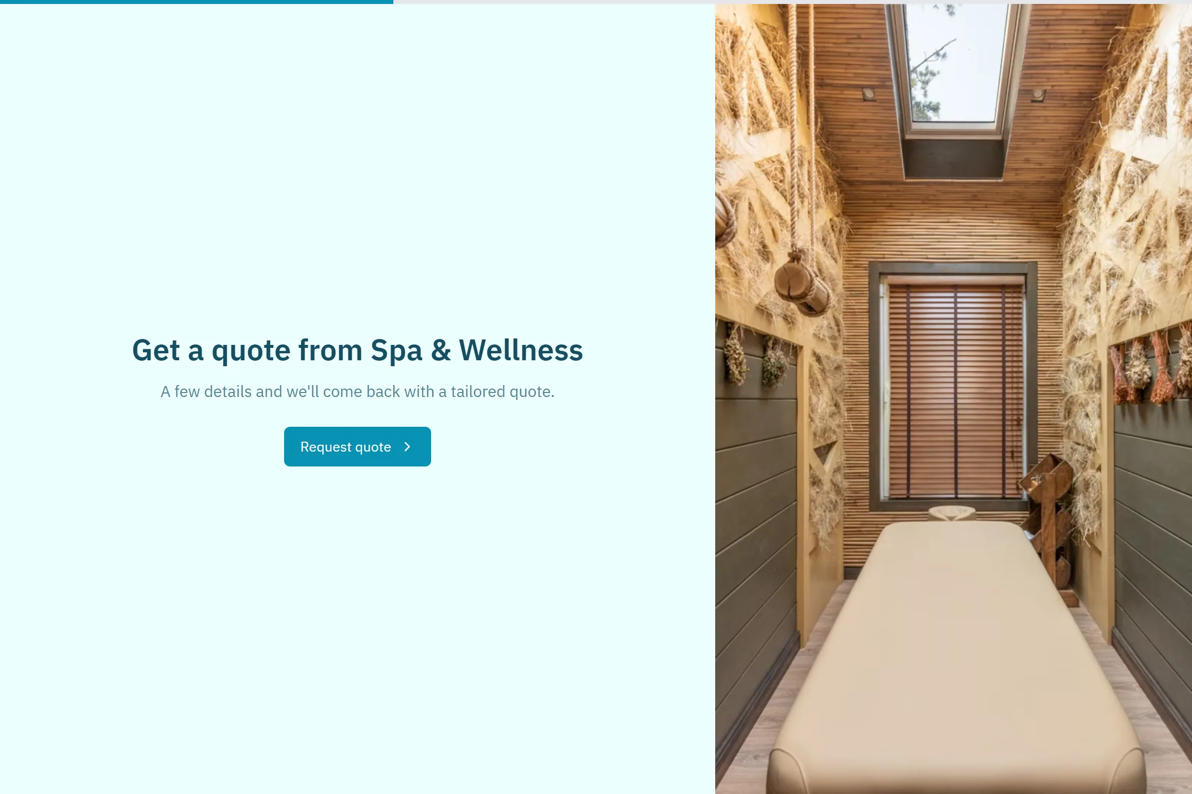Spa & Wellness Maintenance Request template preview