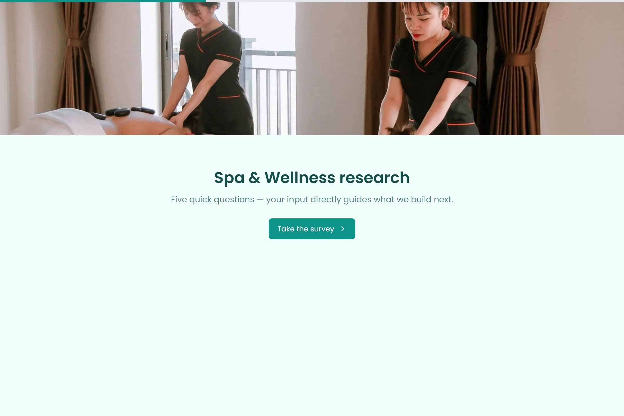Spa & Wellness Market Research Survey template preview