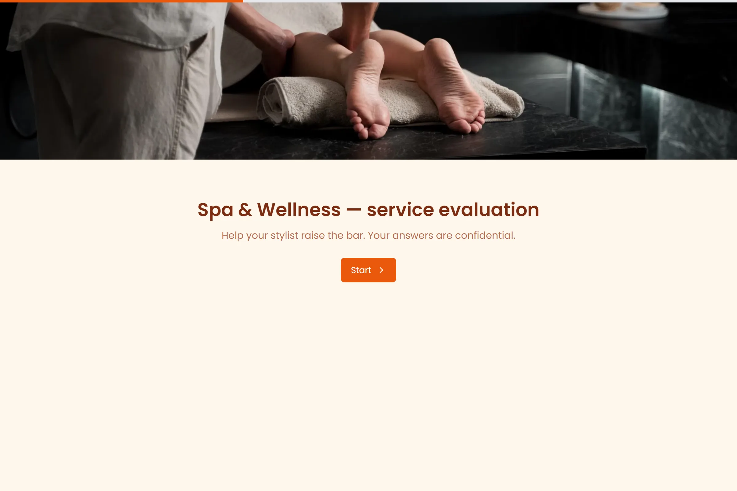 Spa & Wellness Service Evaluation template preview