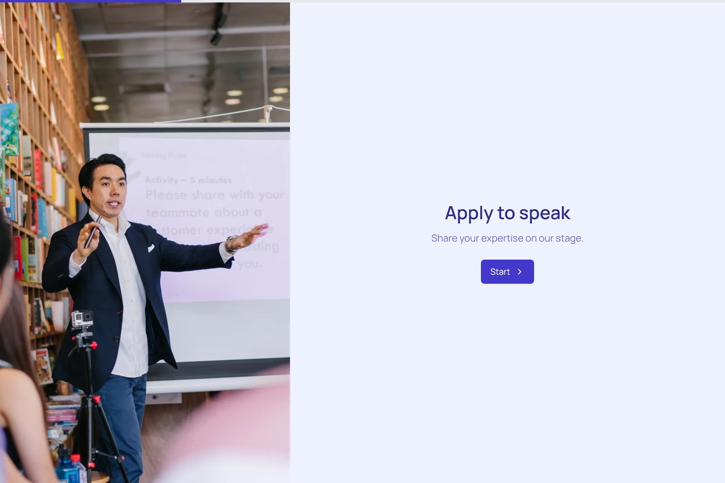 Speaker Application template preview