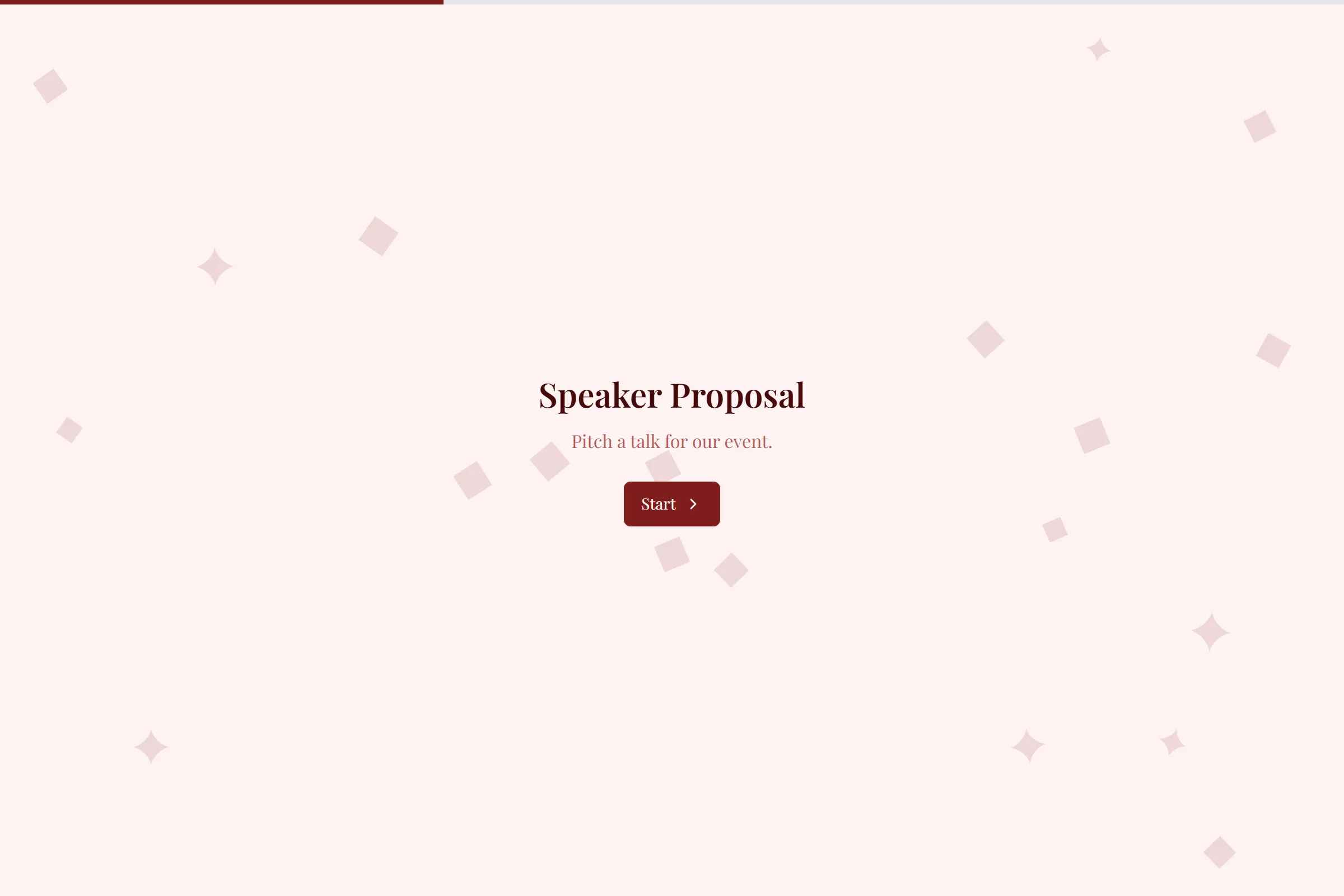Speaker Proposal template preview