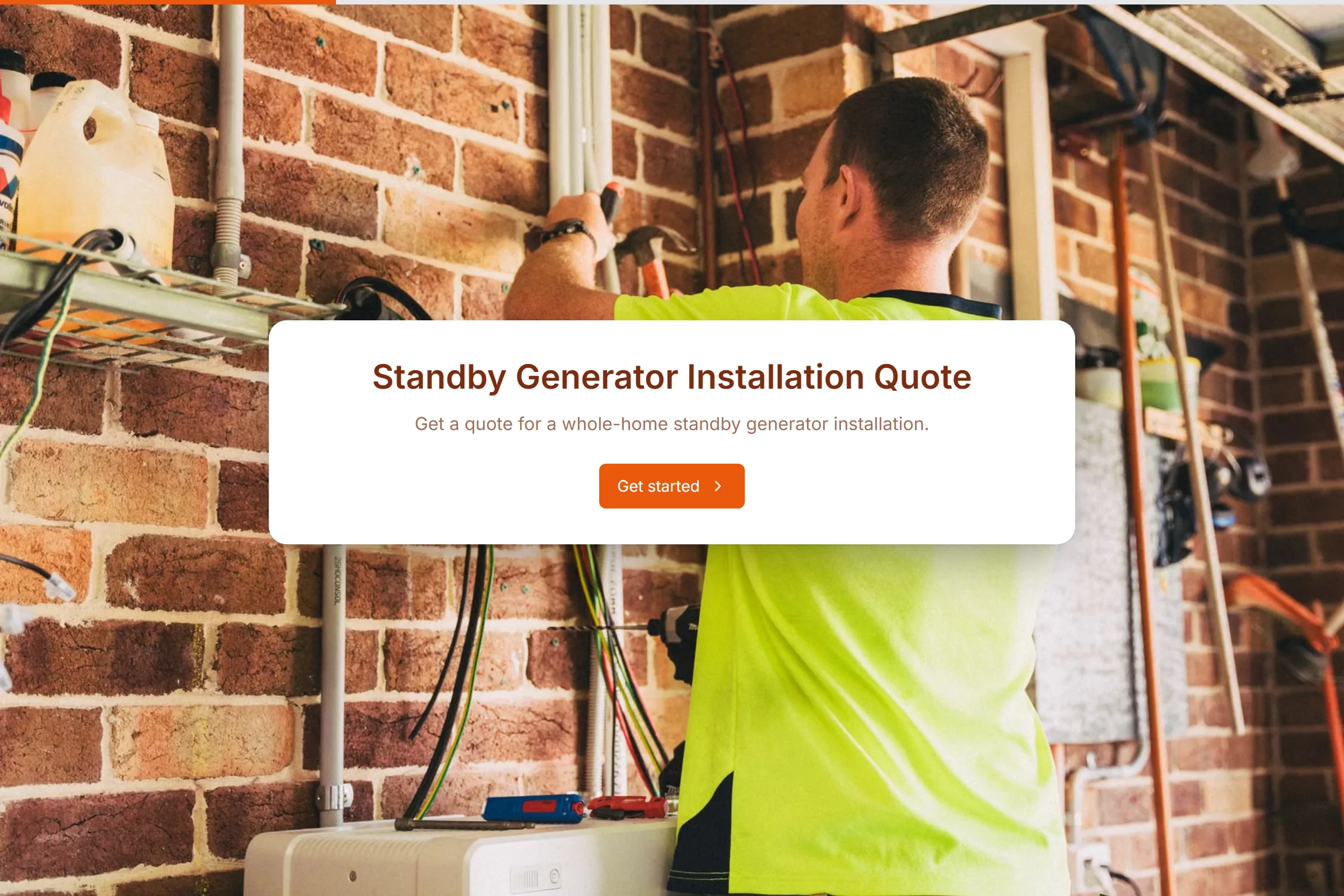 Standby Generator Installation Quote template preview